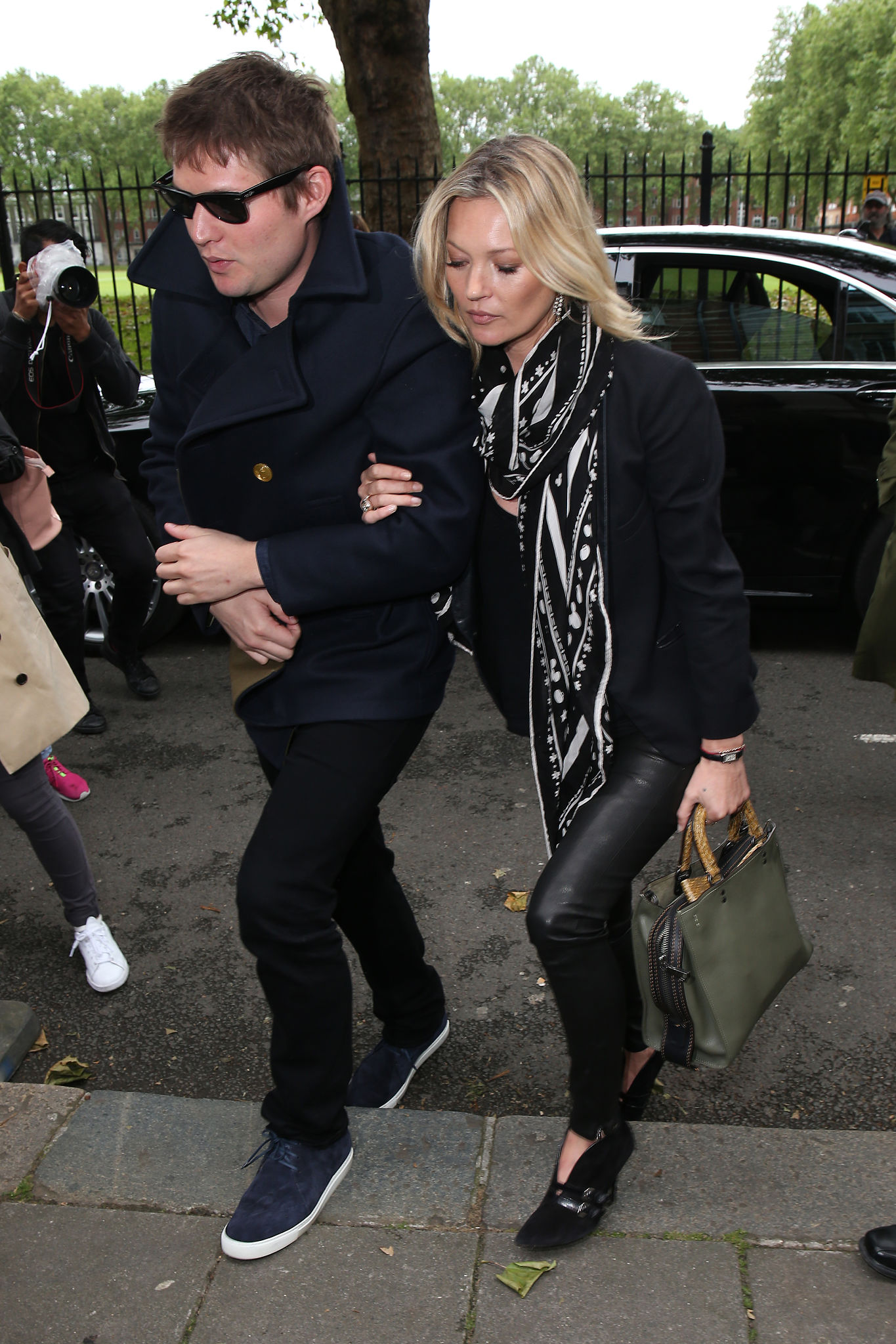 Kate Moss attends the Coach show