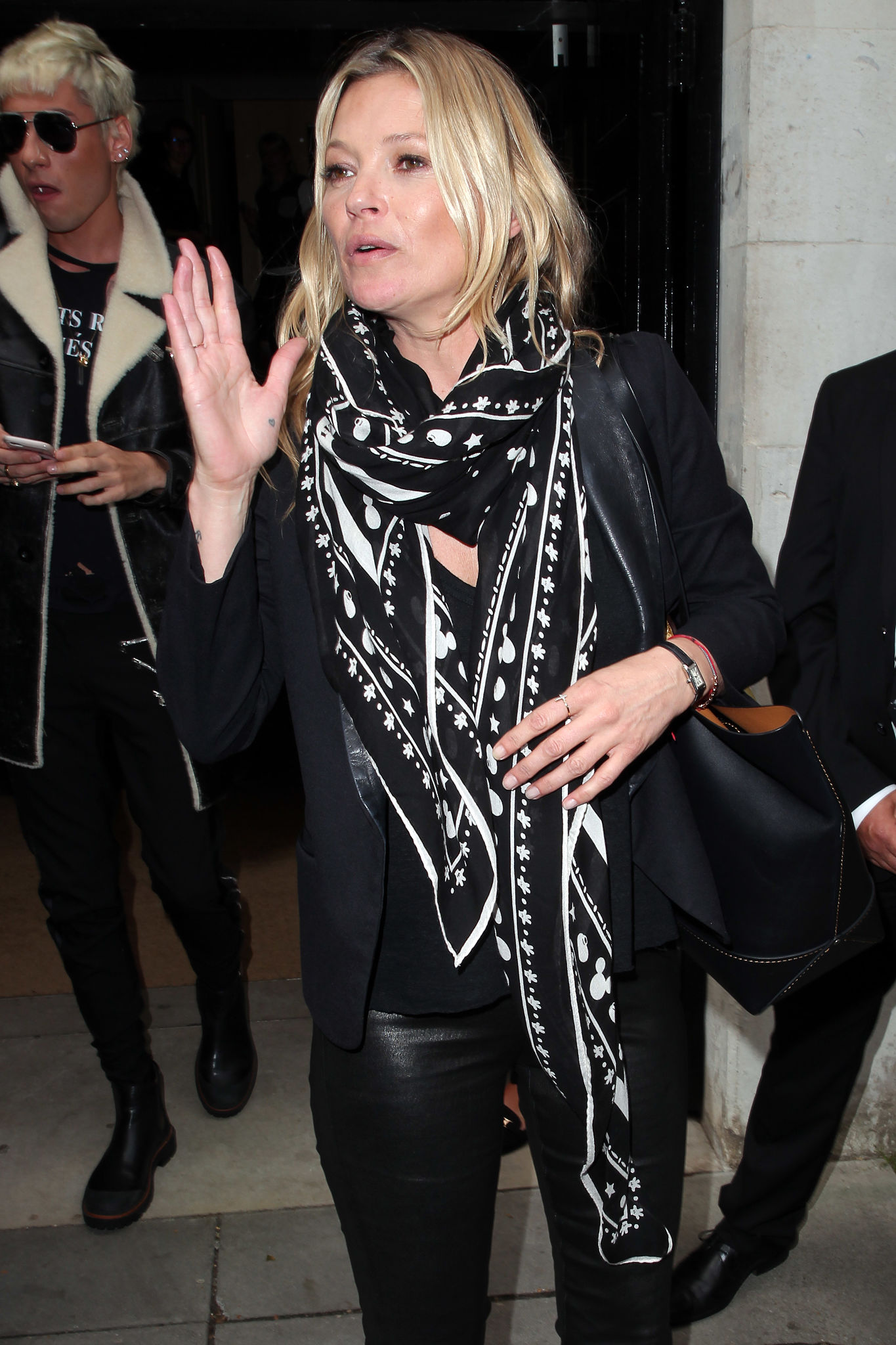 Kate Moss attends the Coach show