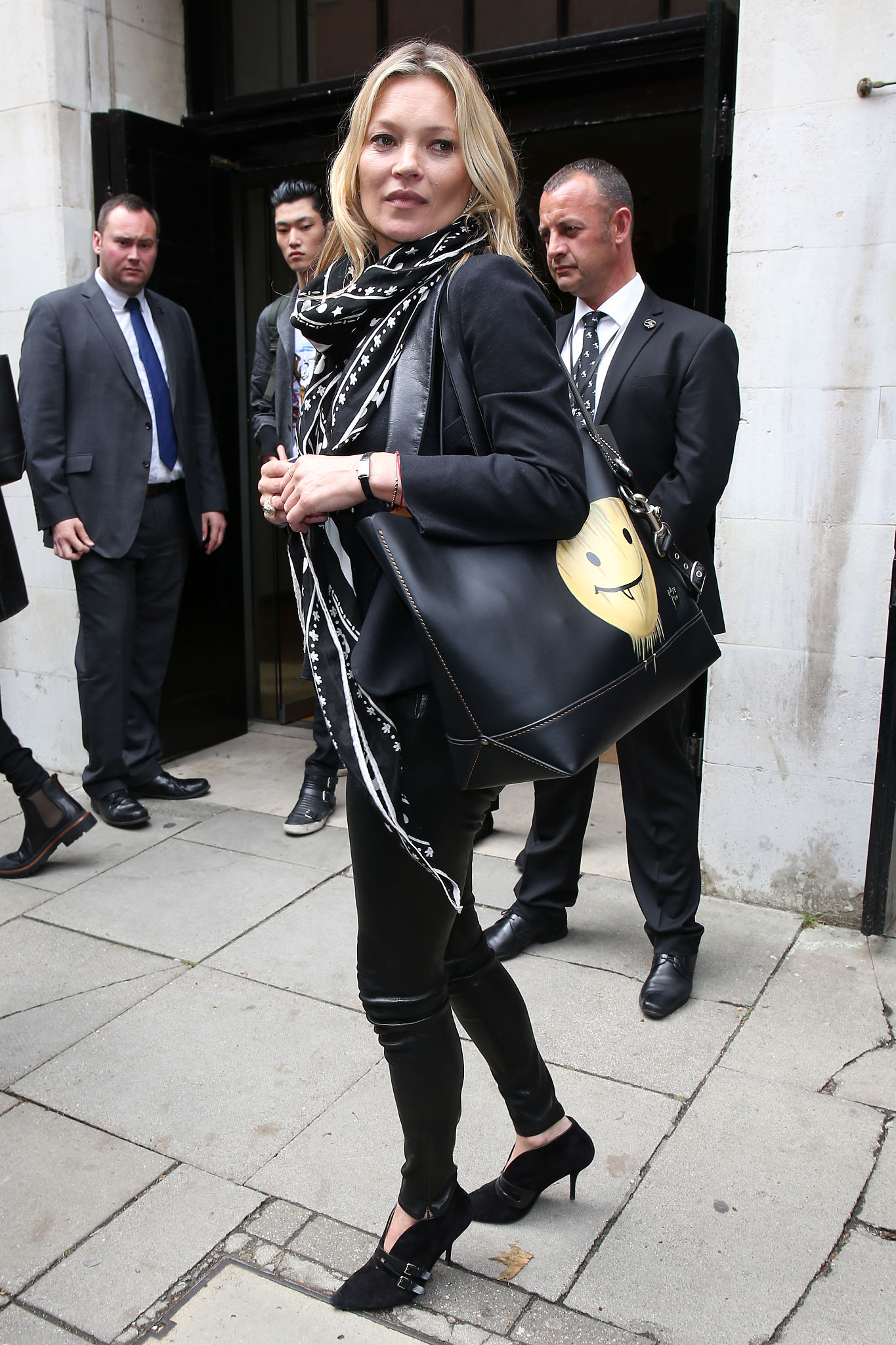 Kate Moss attends the Coach show