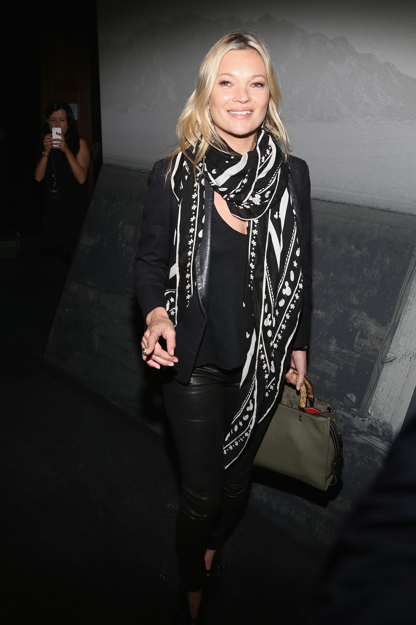 Kate Moss attends the Coach show