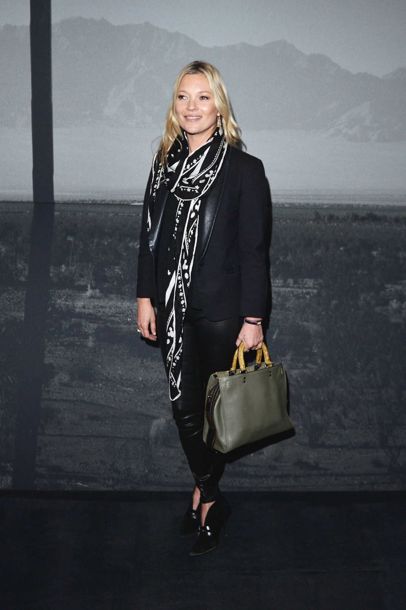 Kate Moss attends the Coach show