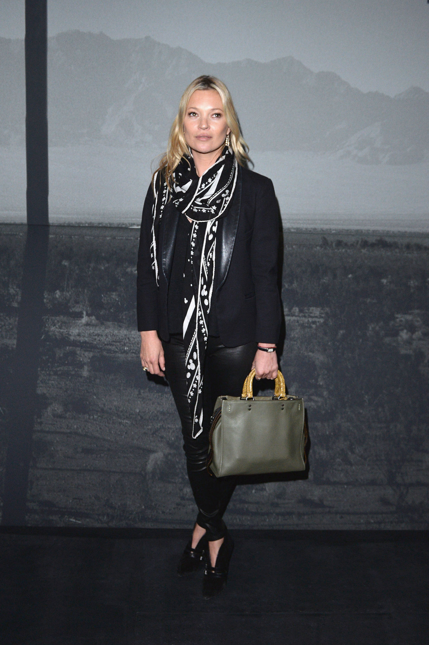 Kate Moss attends the Coach show