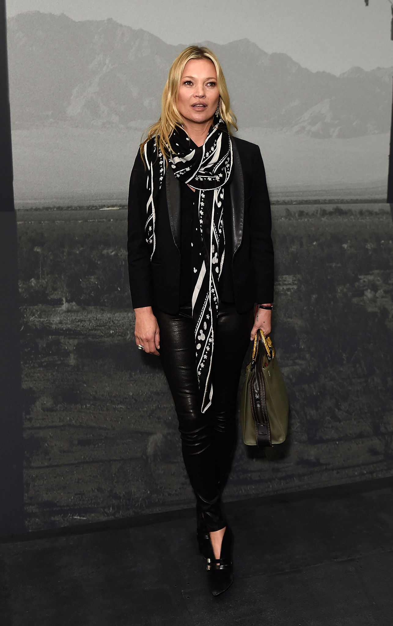 Kate Moss attends the Coach show