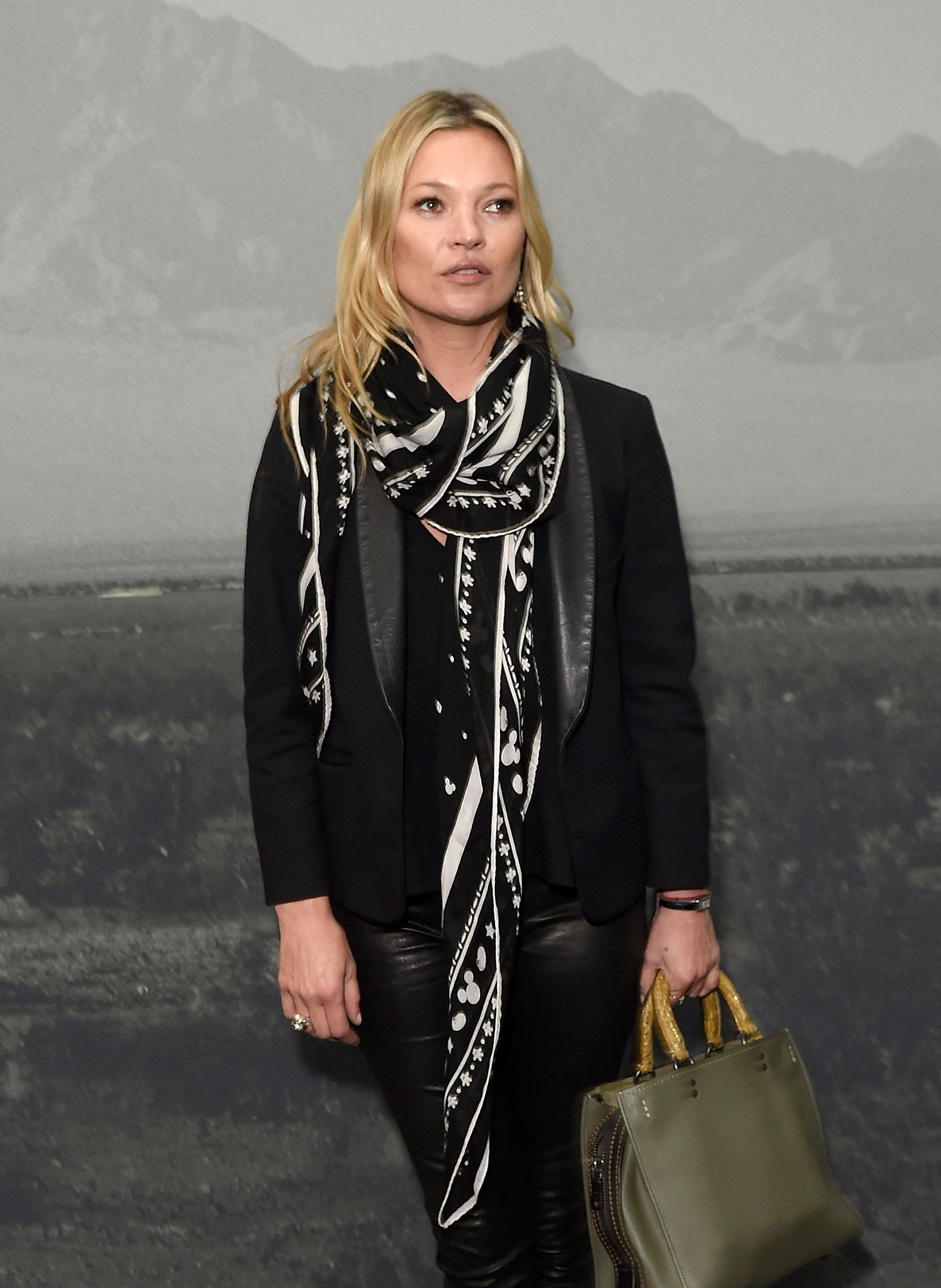 Kate Moss attends the Coach show