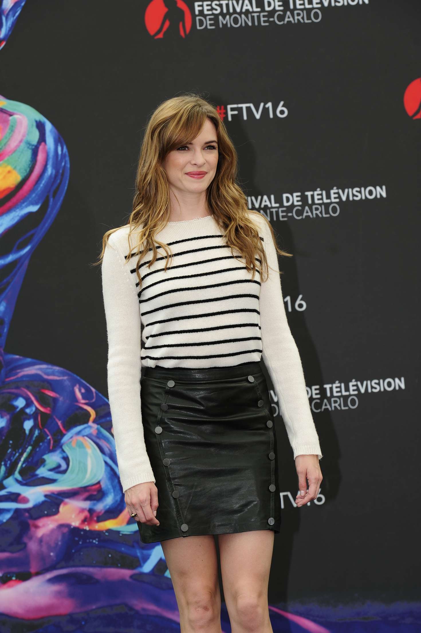 Danielle Panabaker attends The Flash Photocall