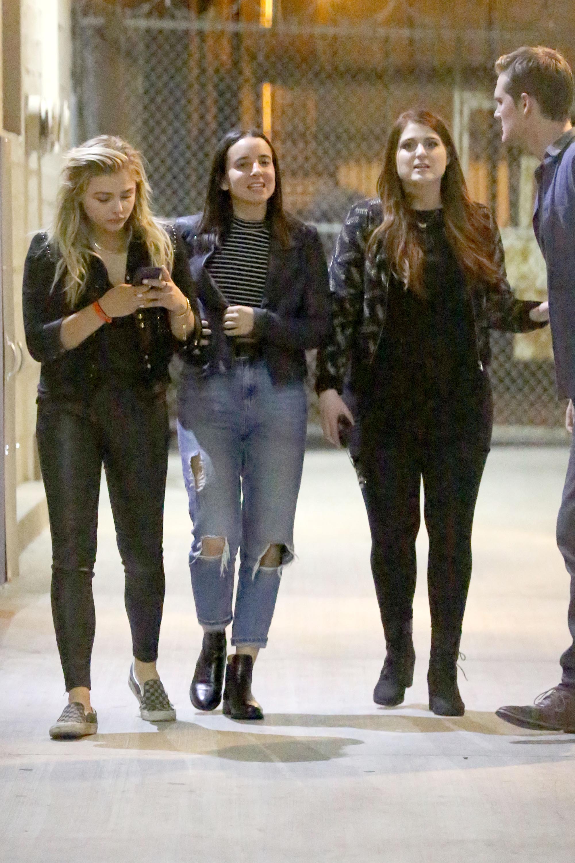 Chloe Moretz leaving Warwick nightclub