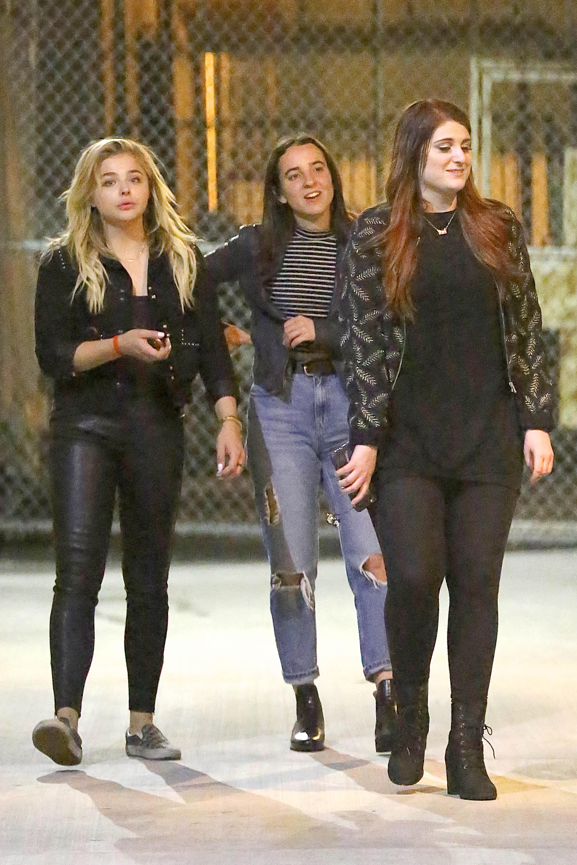 Chloe Moretz leaving Warwick nightclub