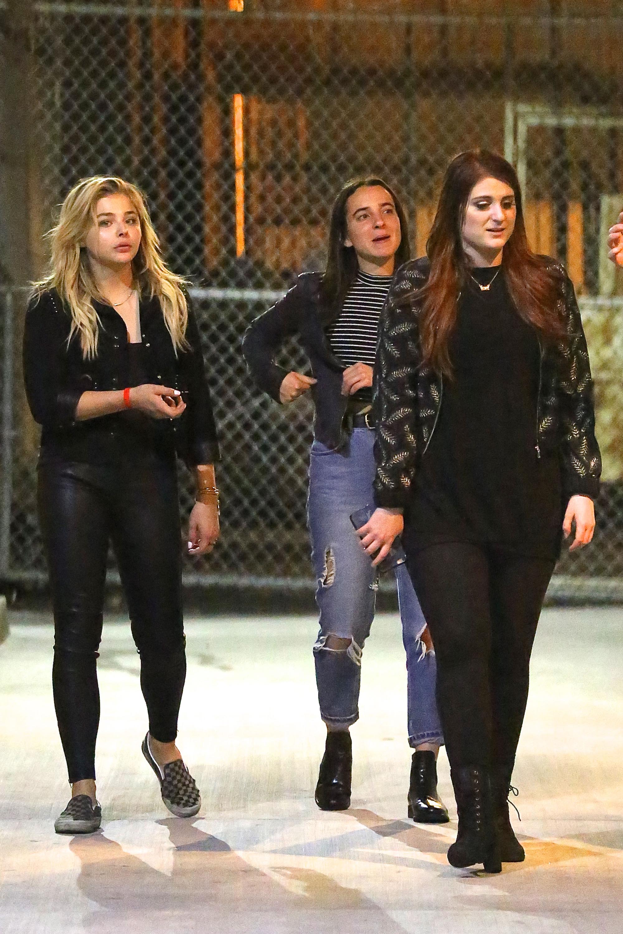 Chloe Moretz leaving Warwick nightclub