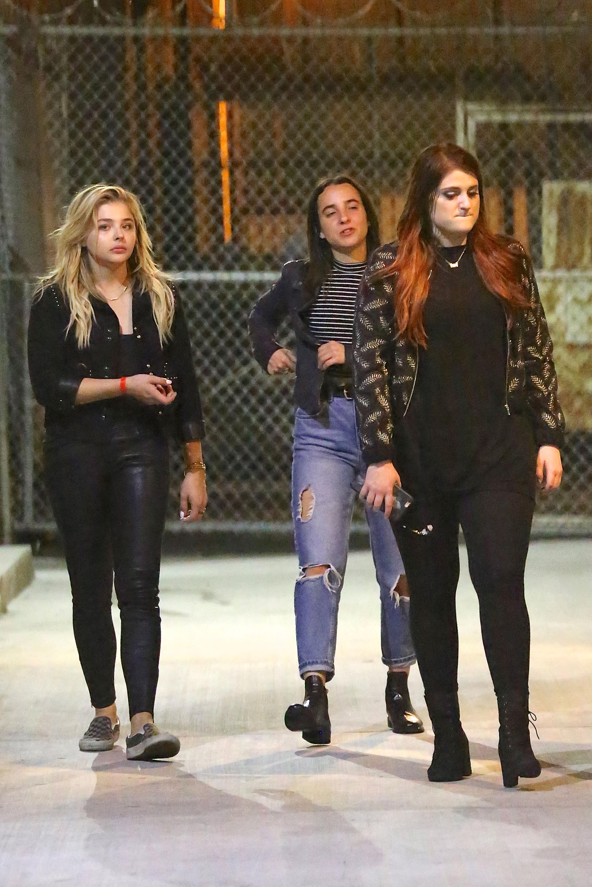 Chloe Moretz leaving Warwick nightclub