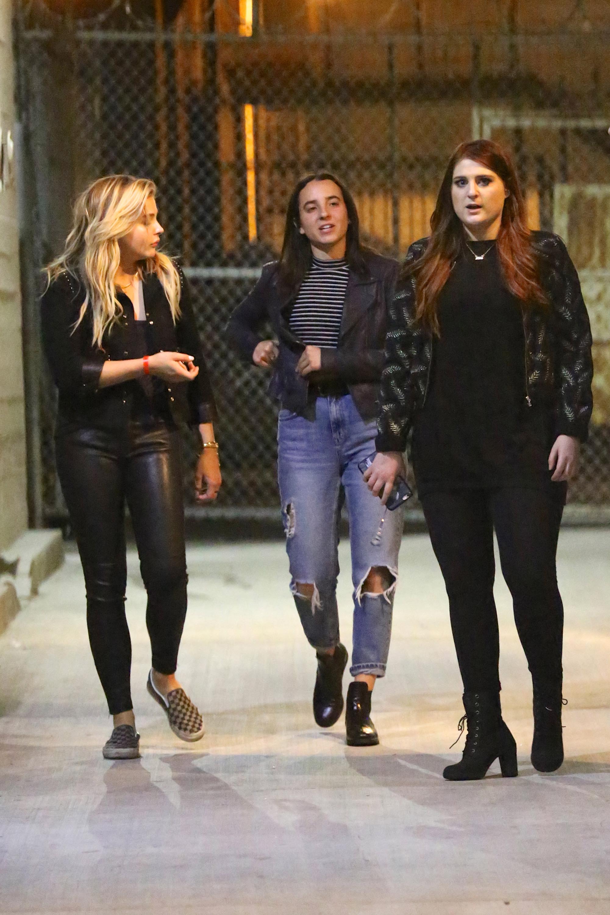 Chloe Moretz leaving Warwick nightclub