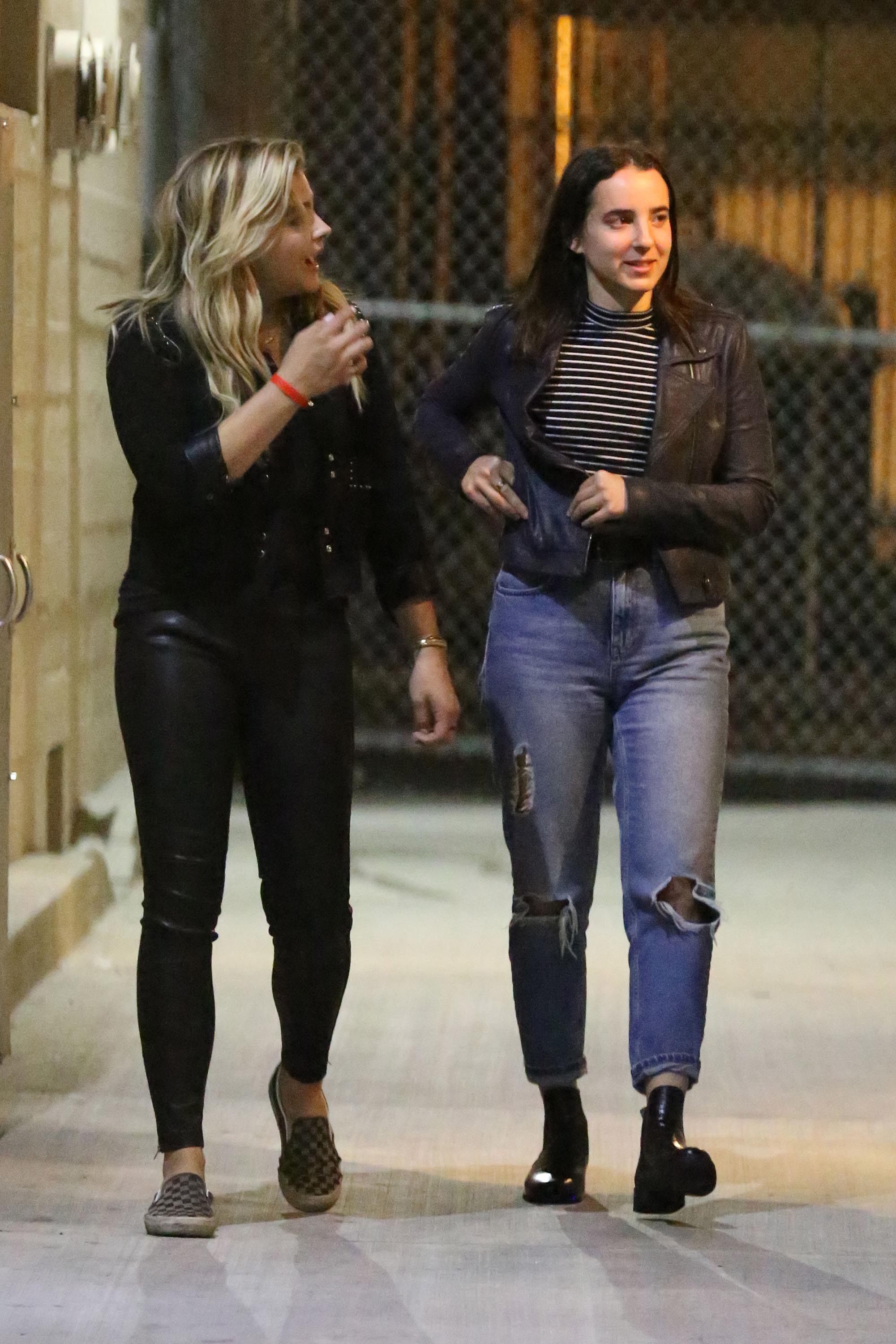 Chloe Moretz leaving Warwick nightclub