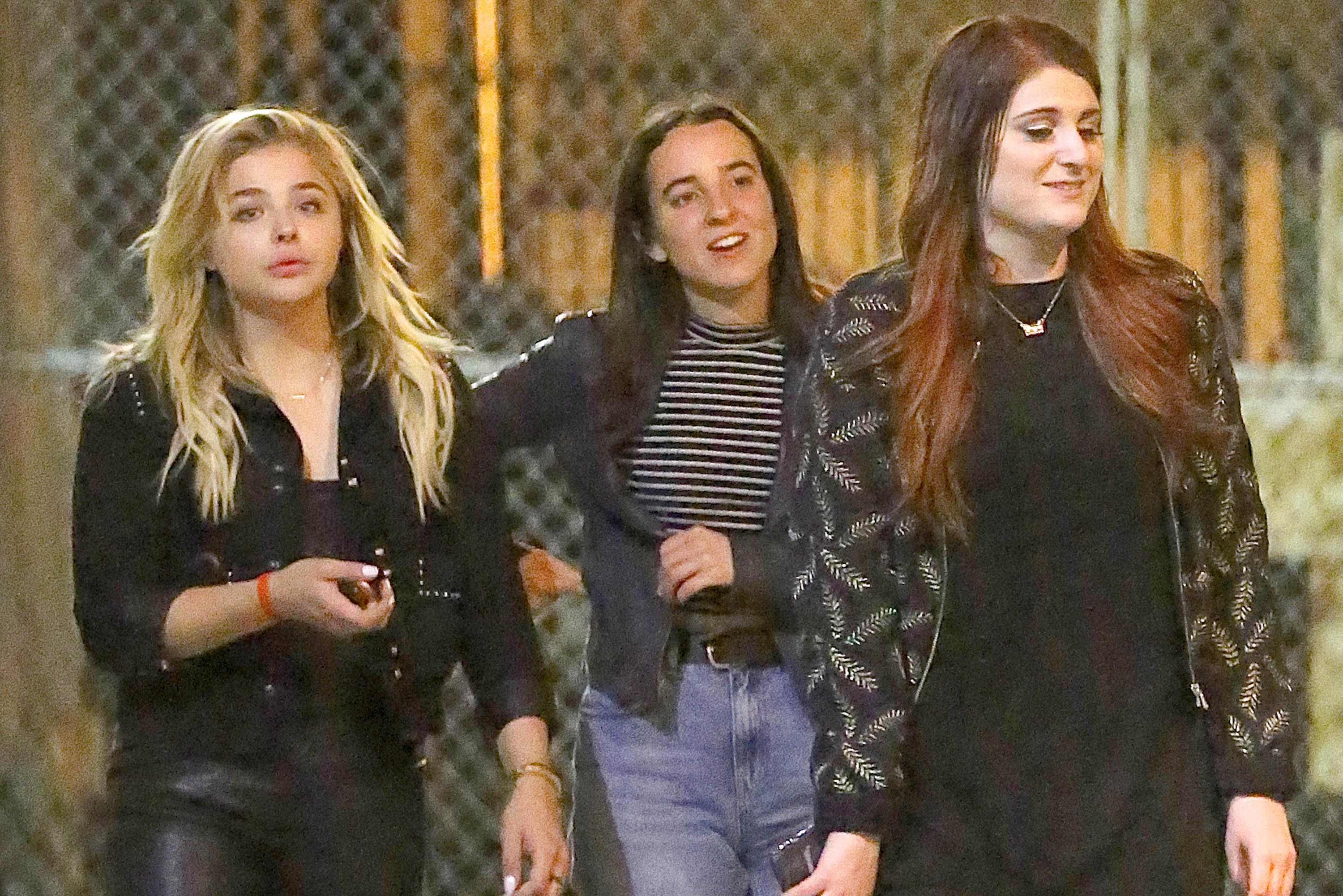 Chloe Moretz leaving Warwick nightclub