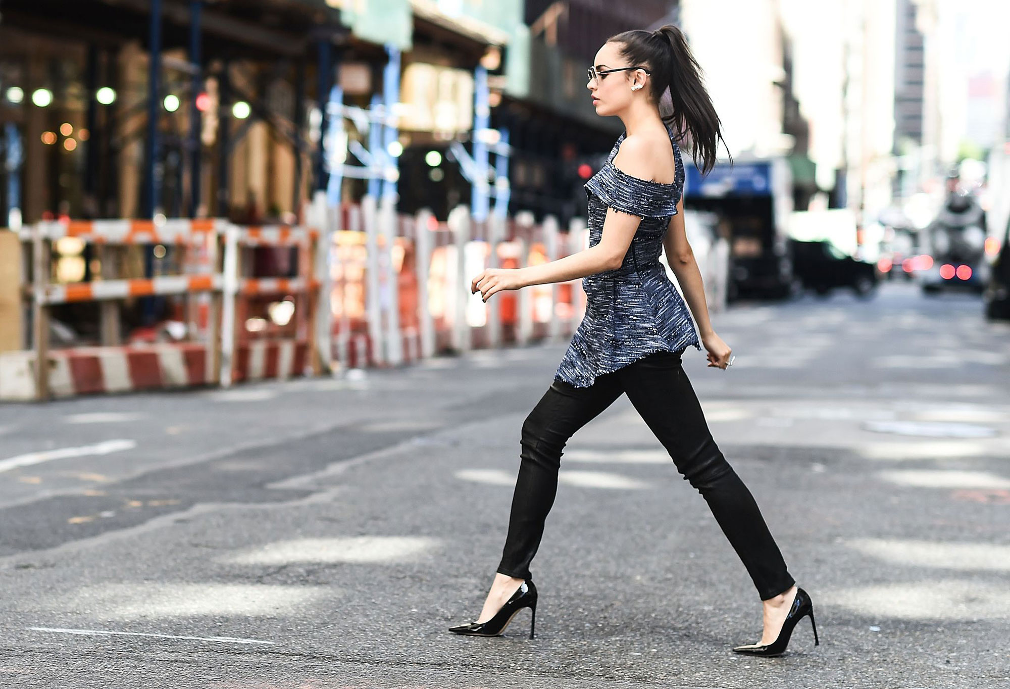 Sofia Carson is seen on the streets of New York