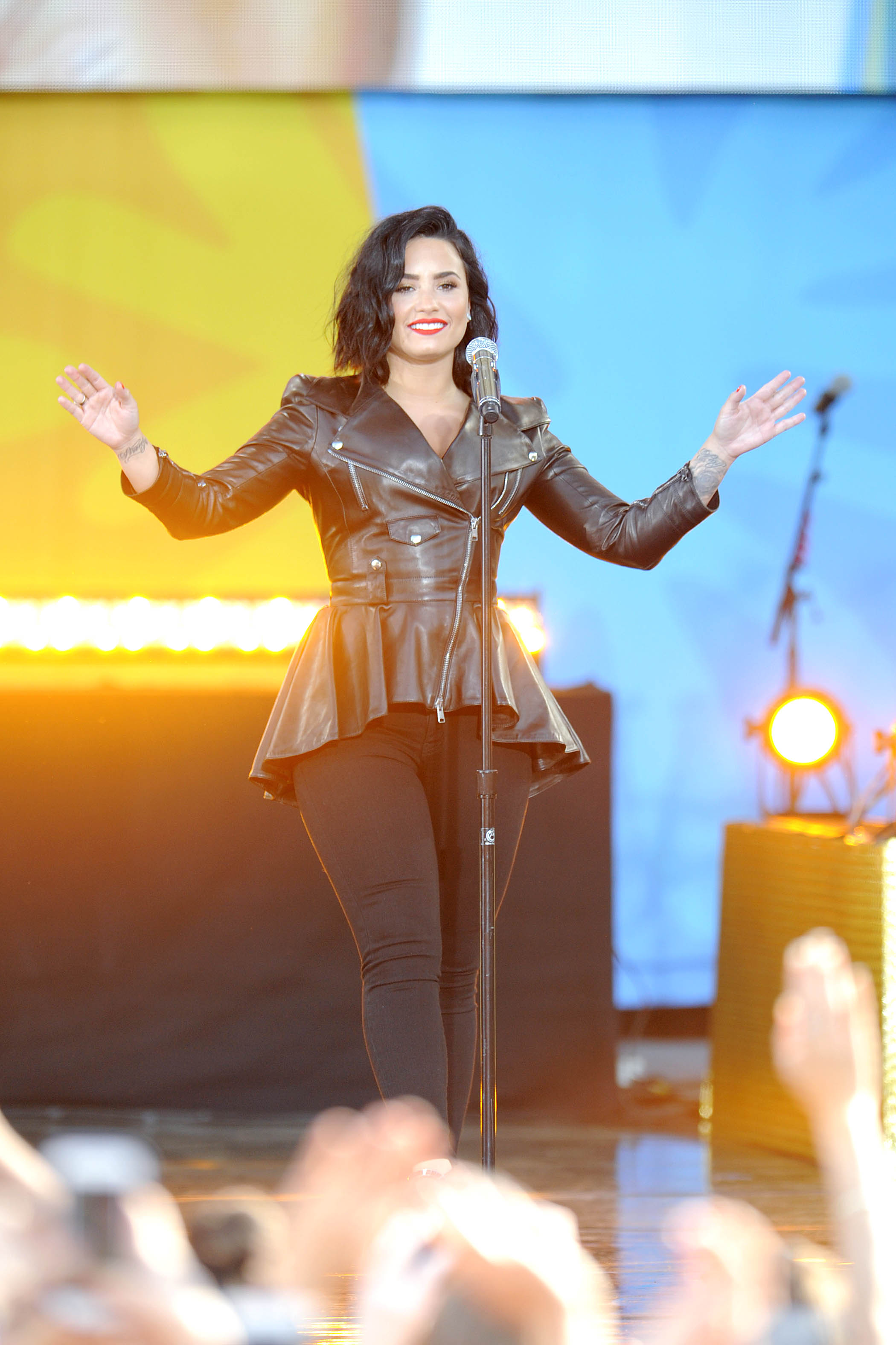 Demi Lovato attends GMA Summer Concert Series