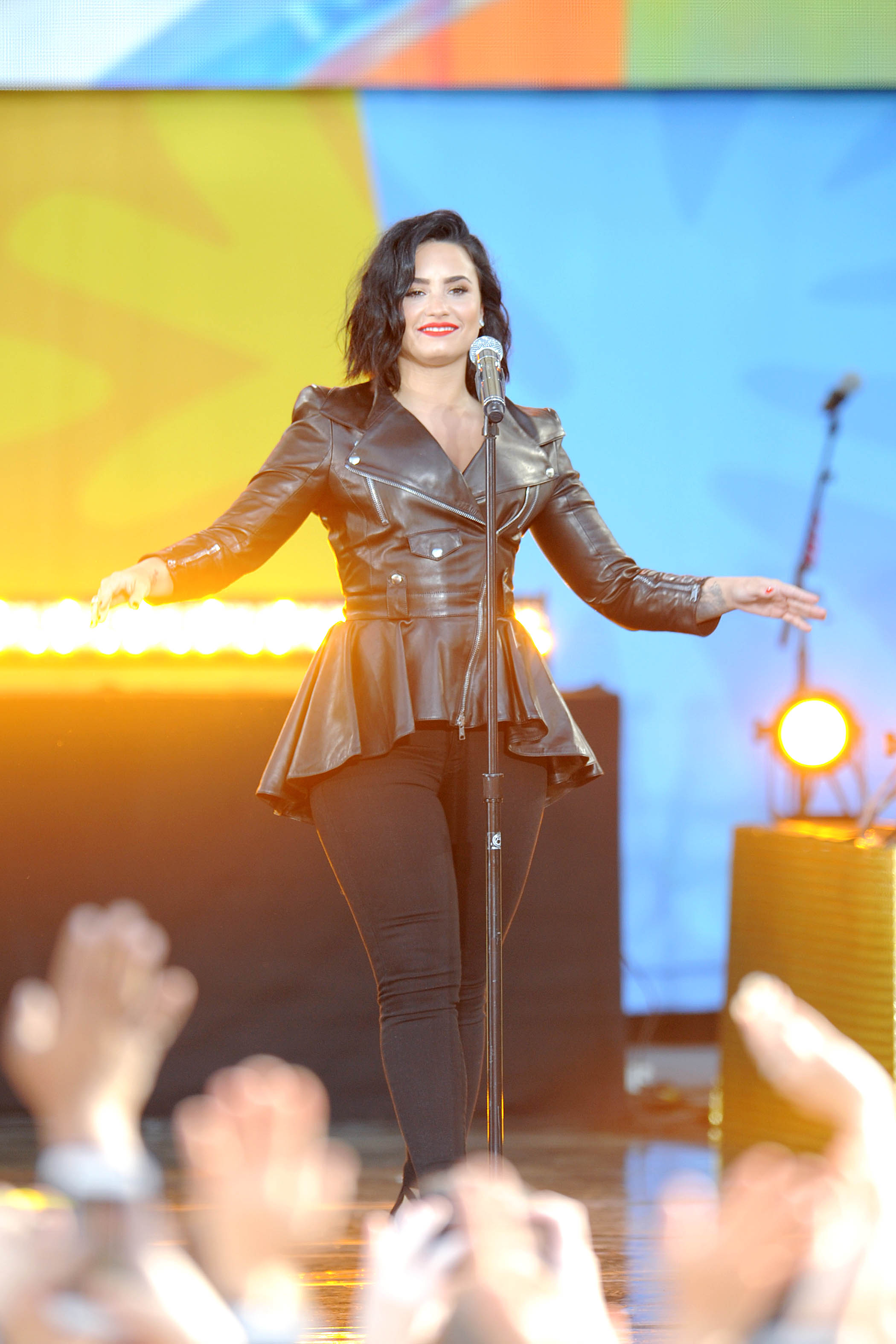 Demi Lovato attends GMA Summer Concert Series