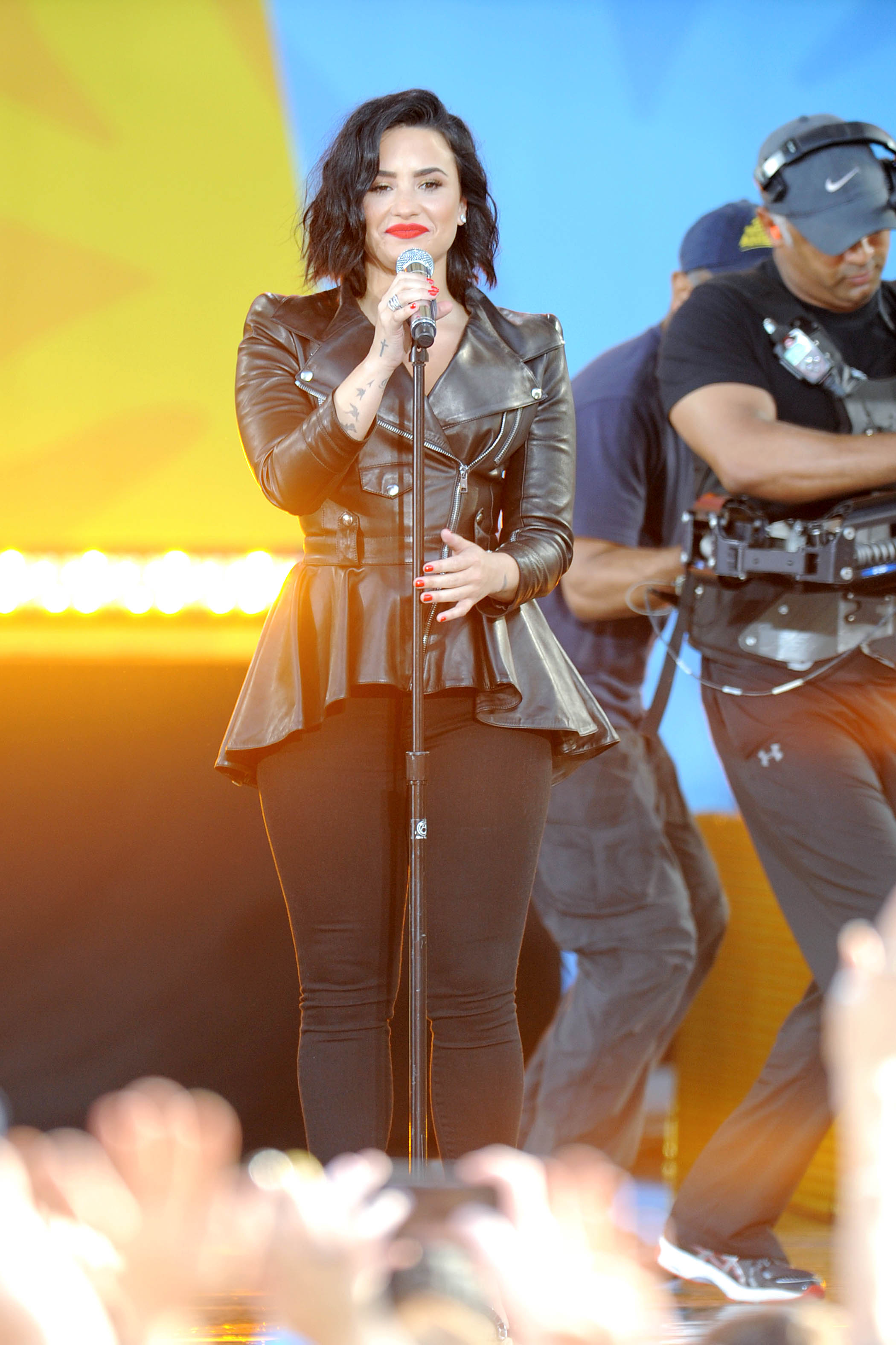 Demi Lovato attends GMA Summer Concert Series