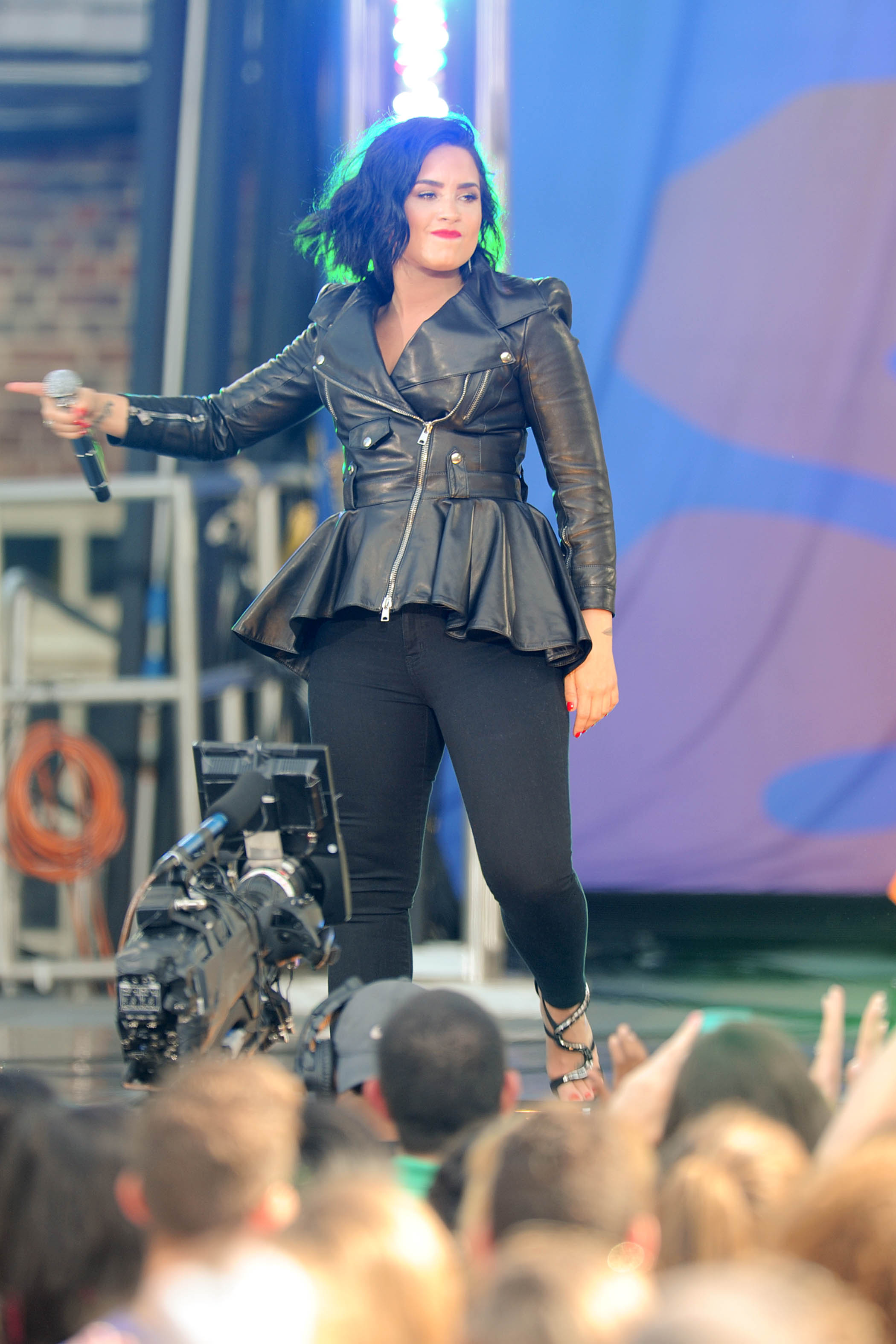 Demi Lovato attends GMA Summer Concert Series