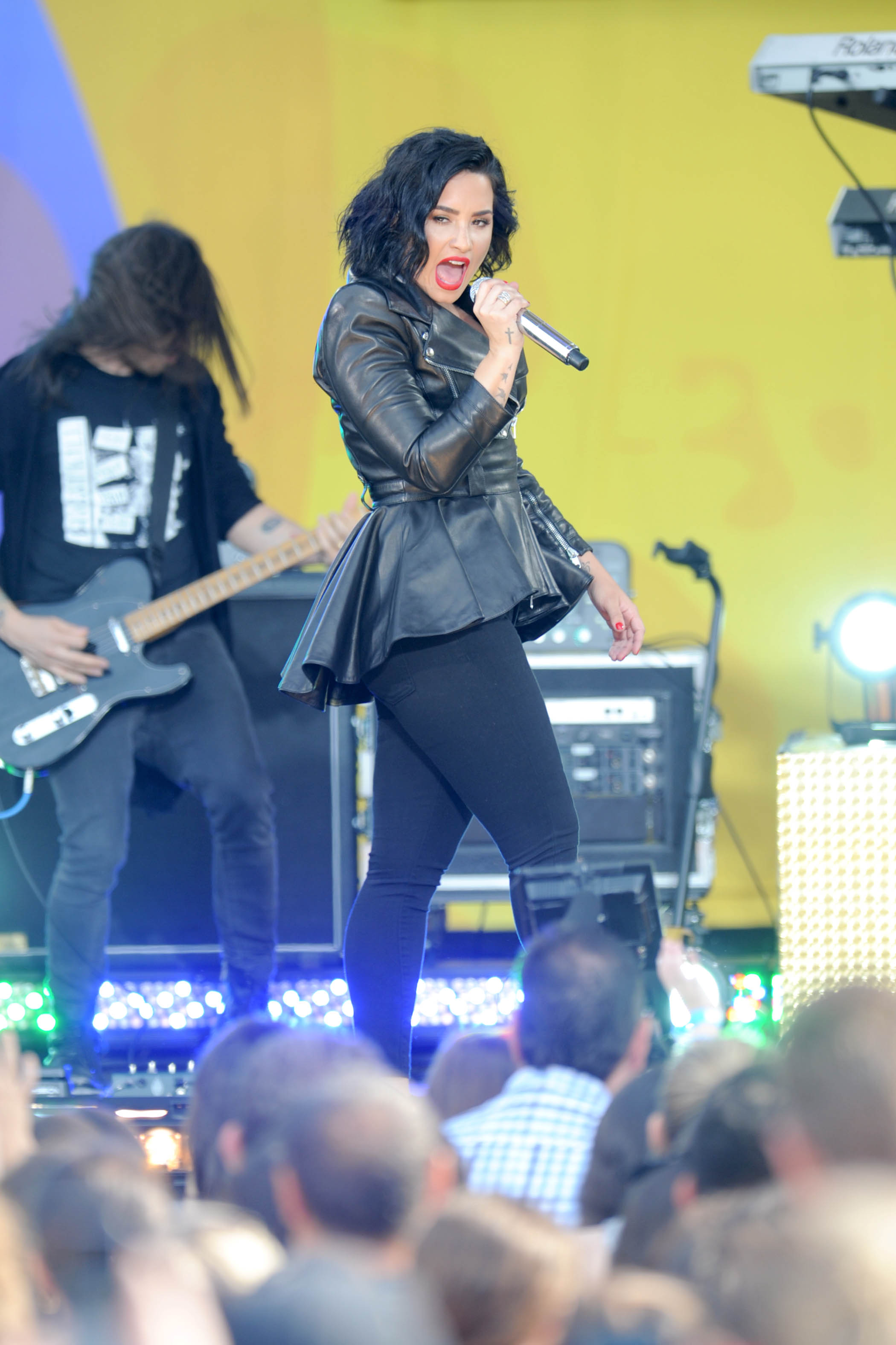 Demi Lovato attends GMA Summer Concert Series