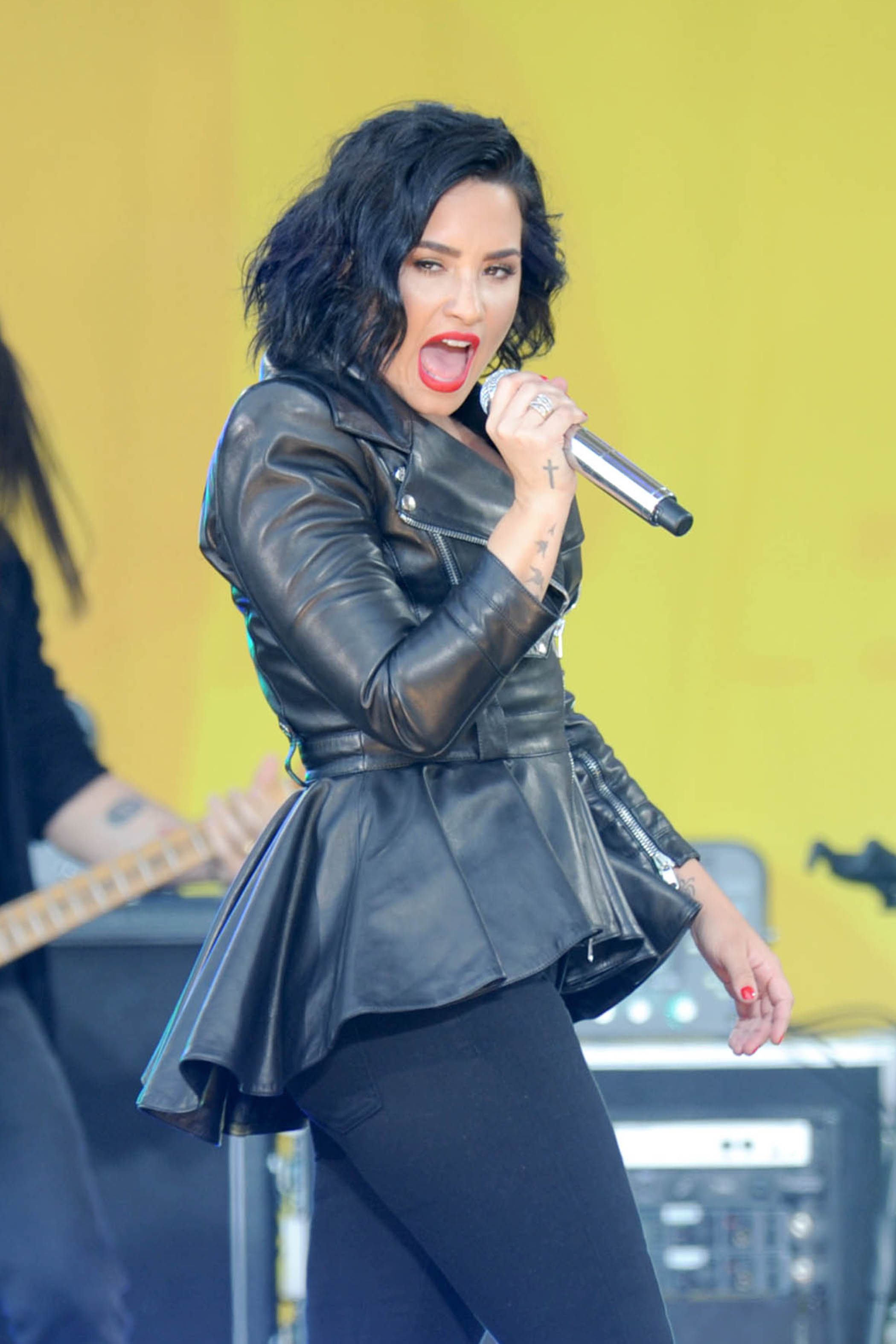 Demi Lovato attends GMA Summer Concert Series