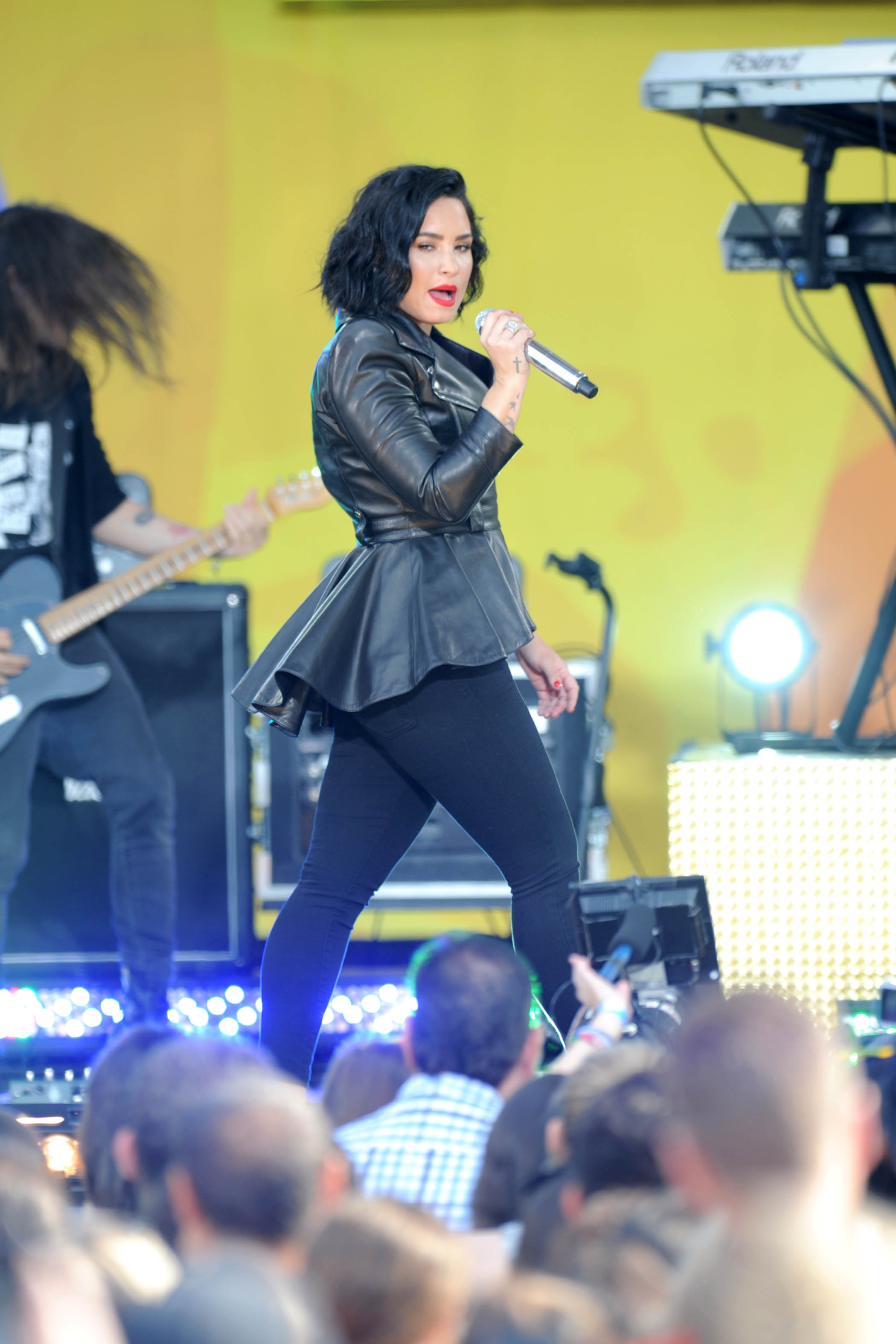 Demi Lovato attends GMA Summer Concert Series