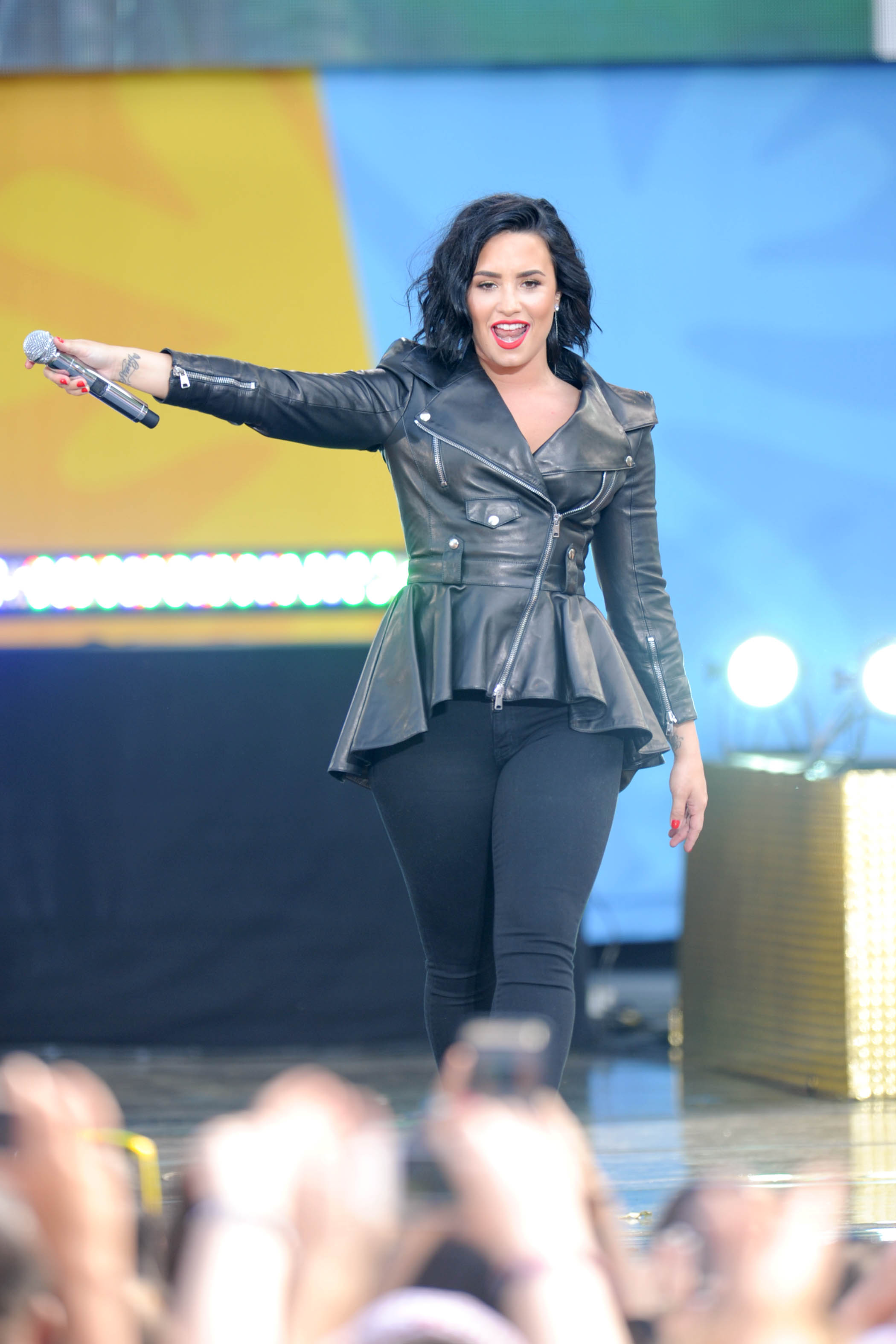 Demi Lovato attends GMA Summer Concert Series