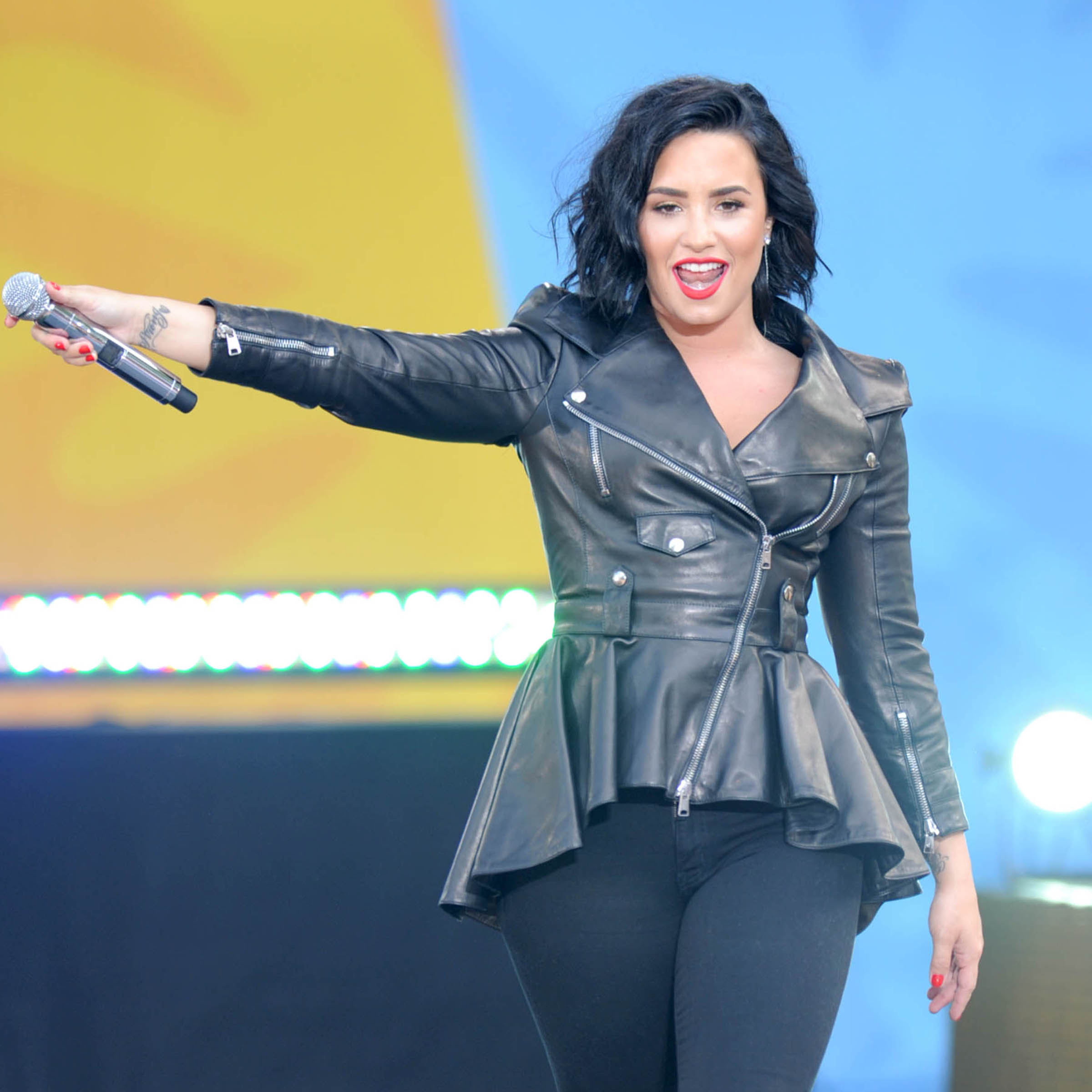 Demi Lovato attends GMA Summer Concert Series