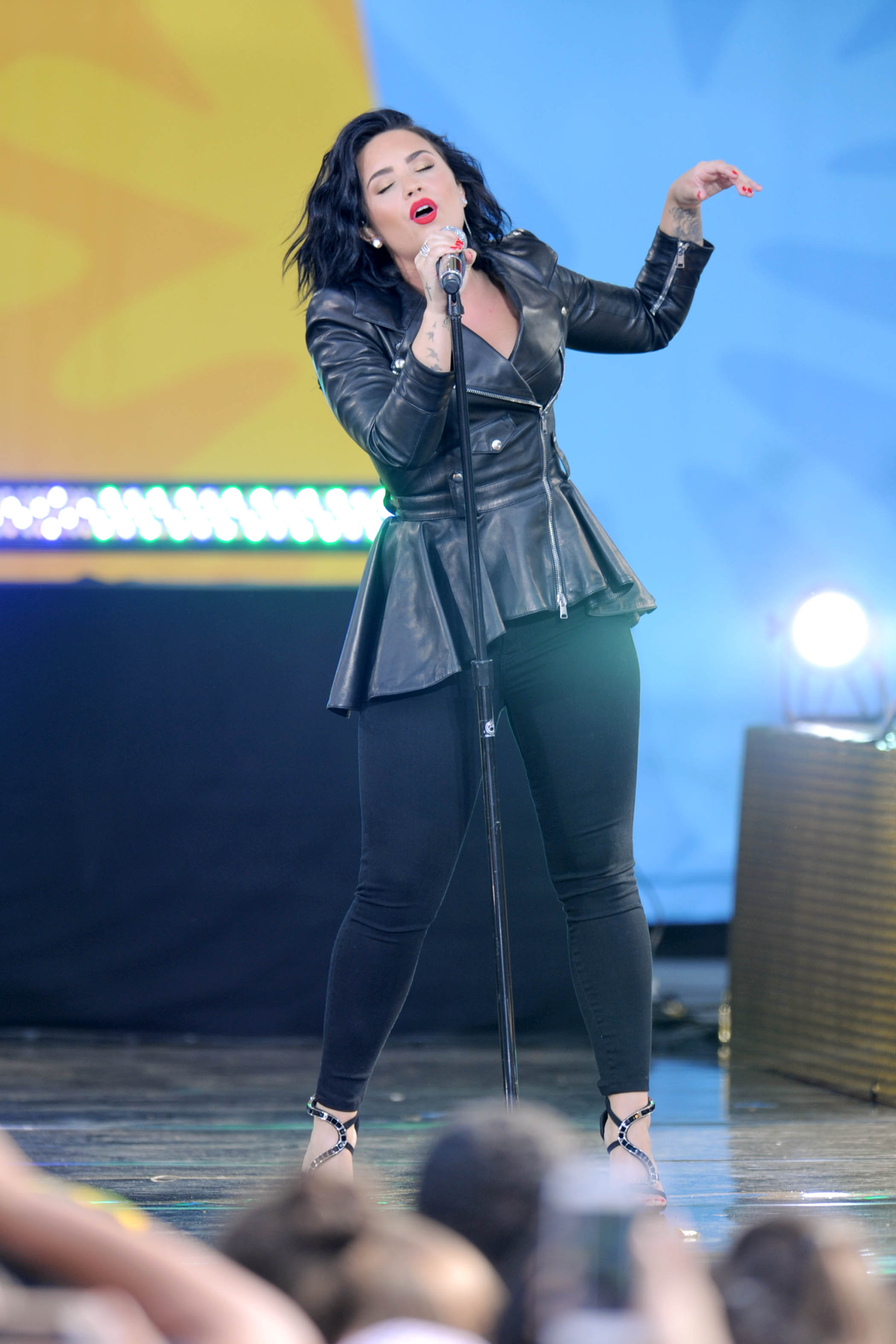 Demi Lovato attends GMA Summer Concert Series