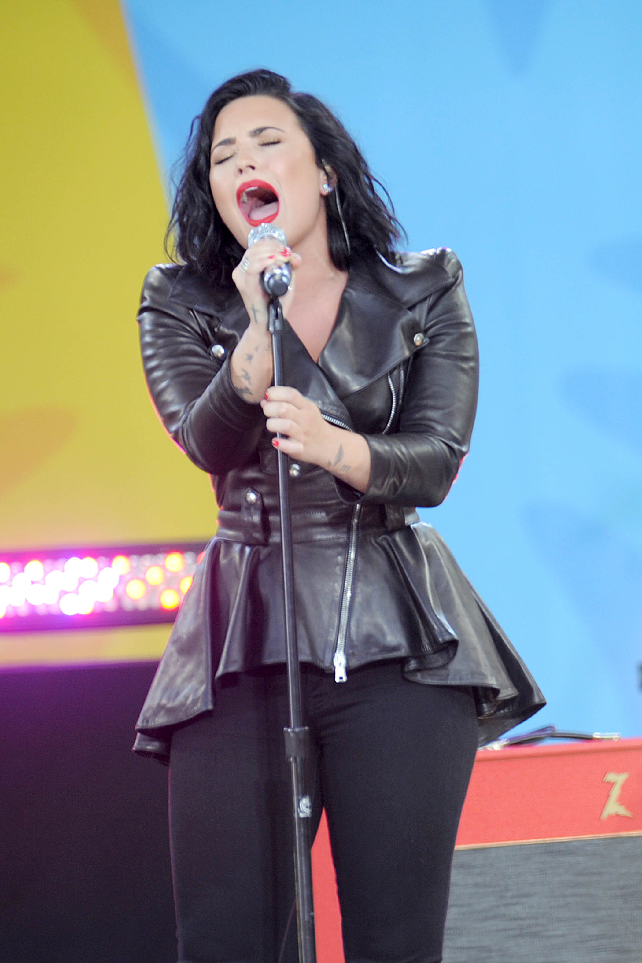 Demi Lovato attends GMA Summer Concert Series