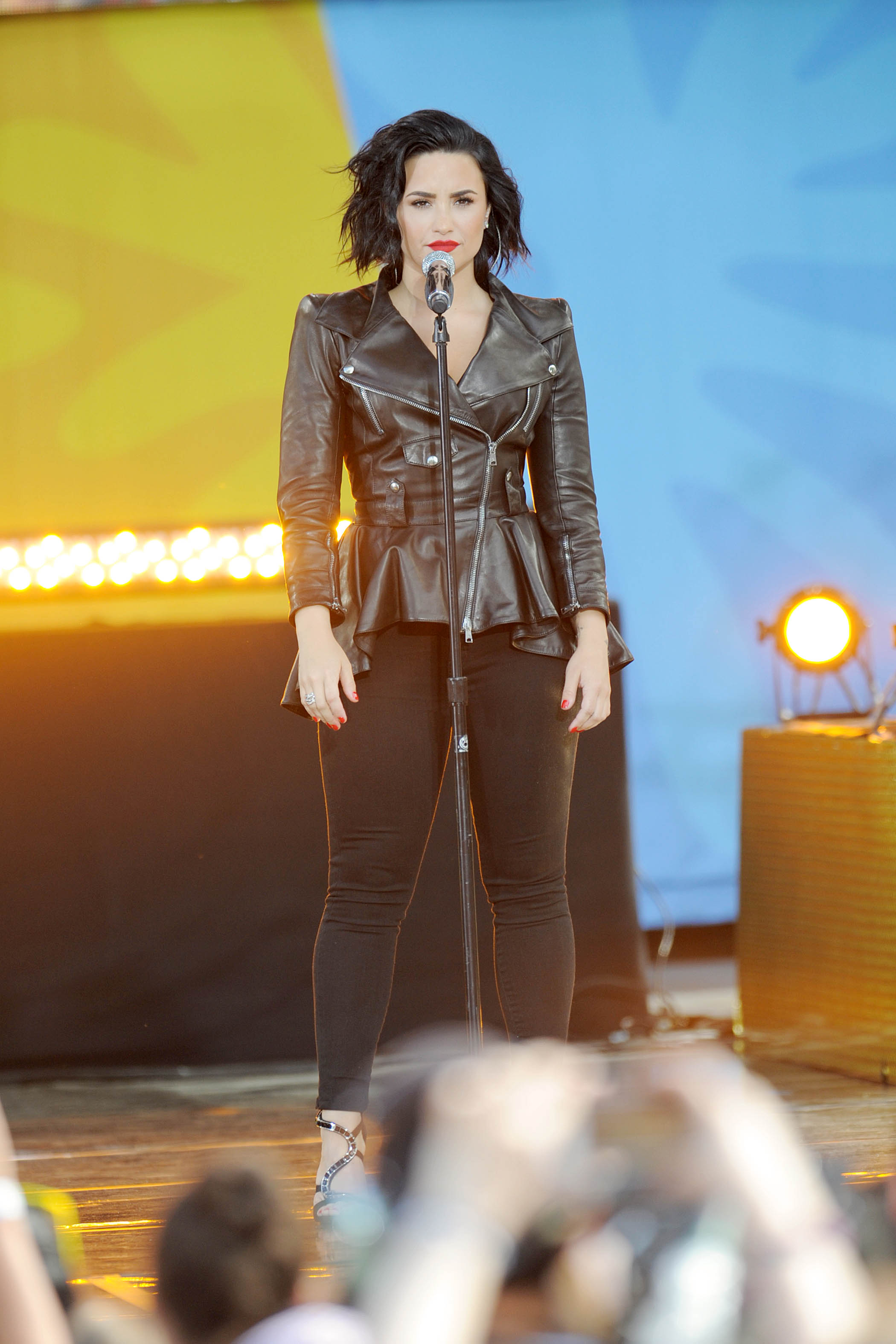 Demi Lovato attends GMA Summer Concert Series