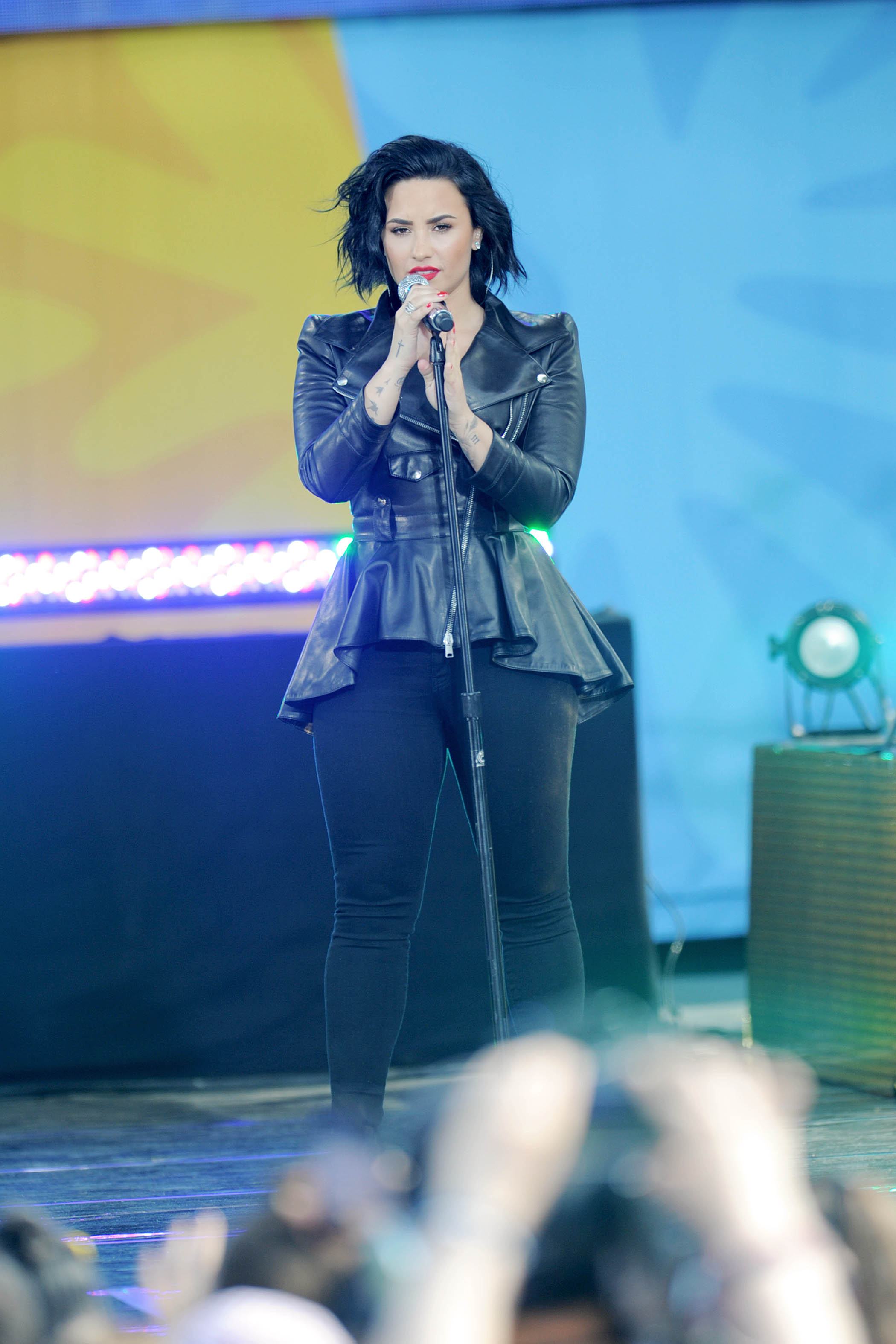 Demi Lovato attends GMA Summer Concert Series