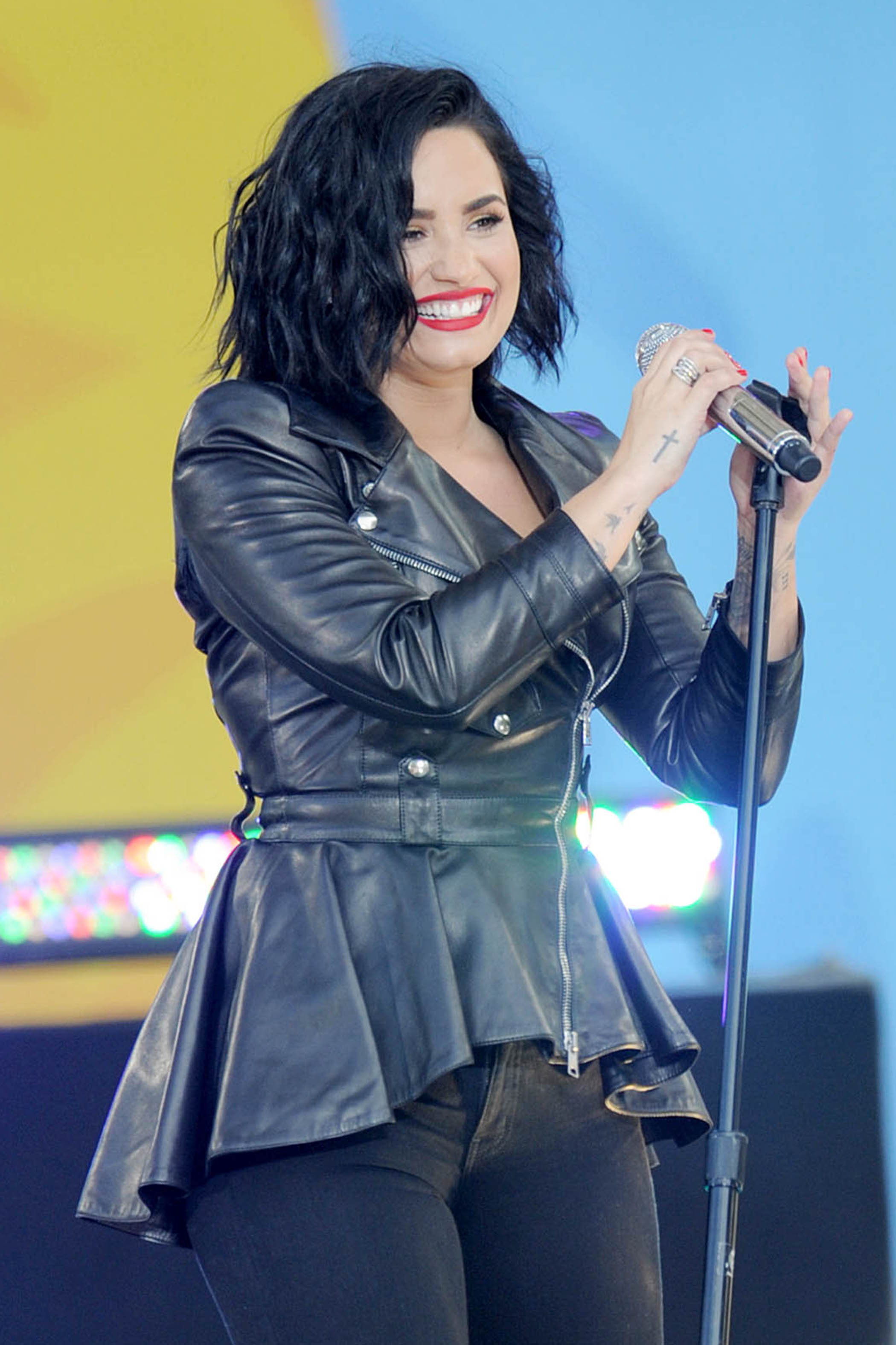 Demi Lovato attends GMA Summer Concert Series