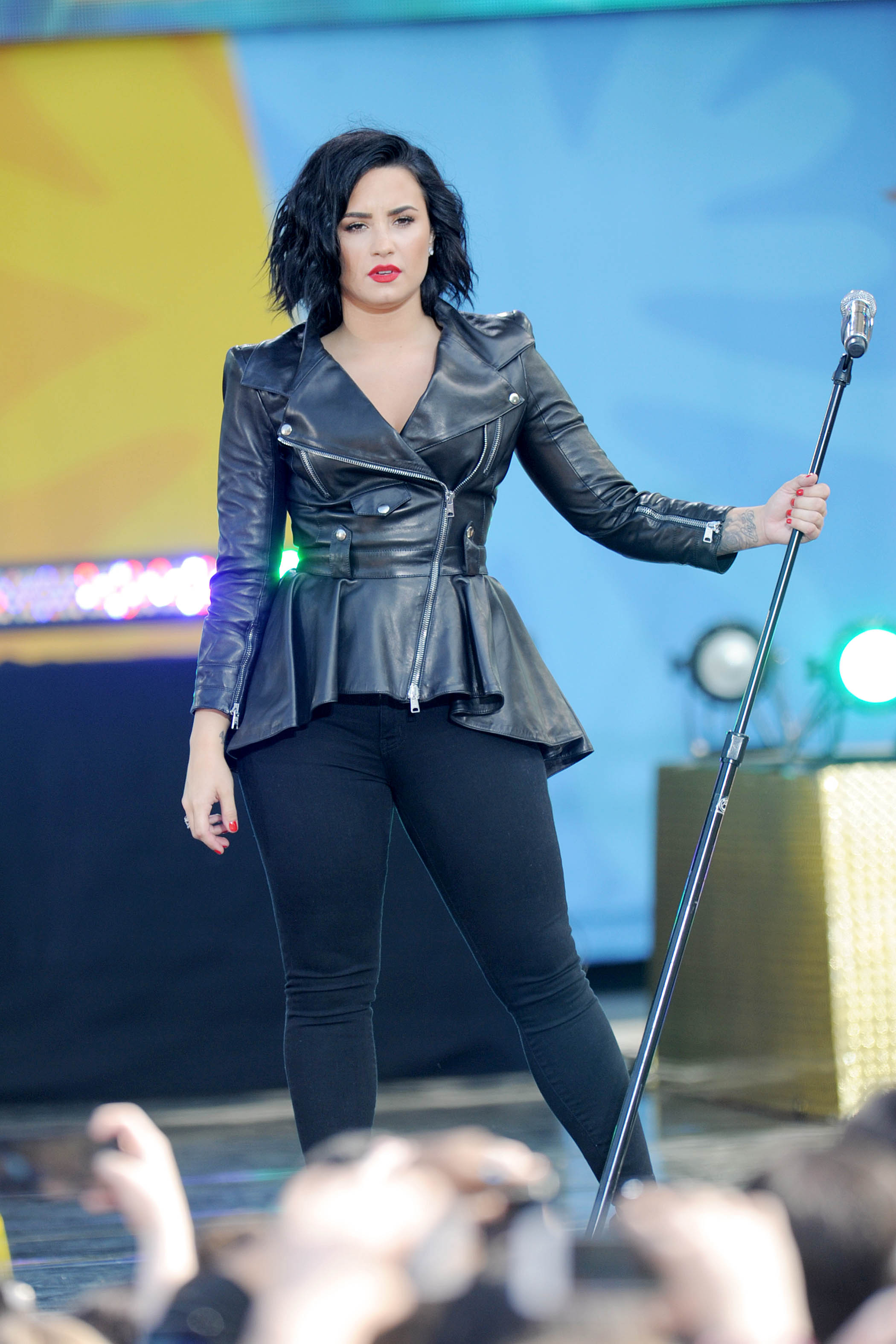 Demi Lovato attends GMA Summer Concert Series