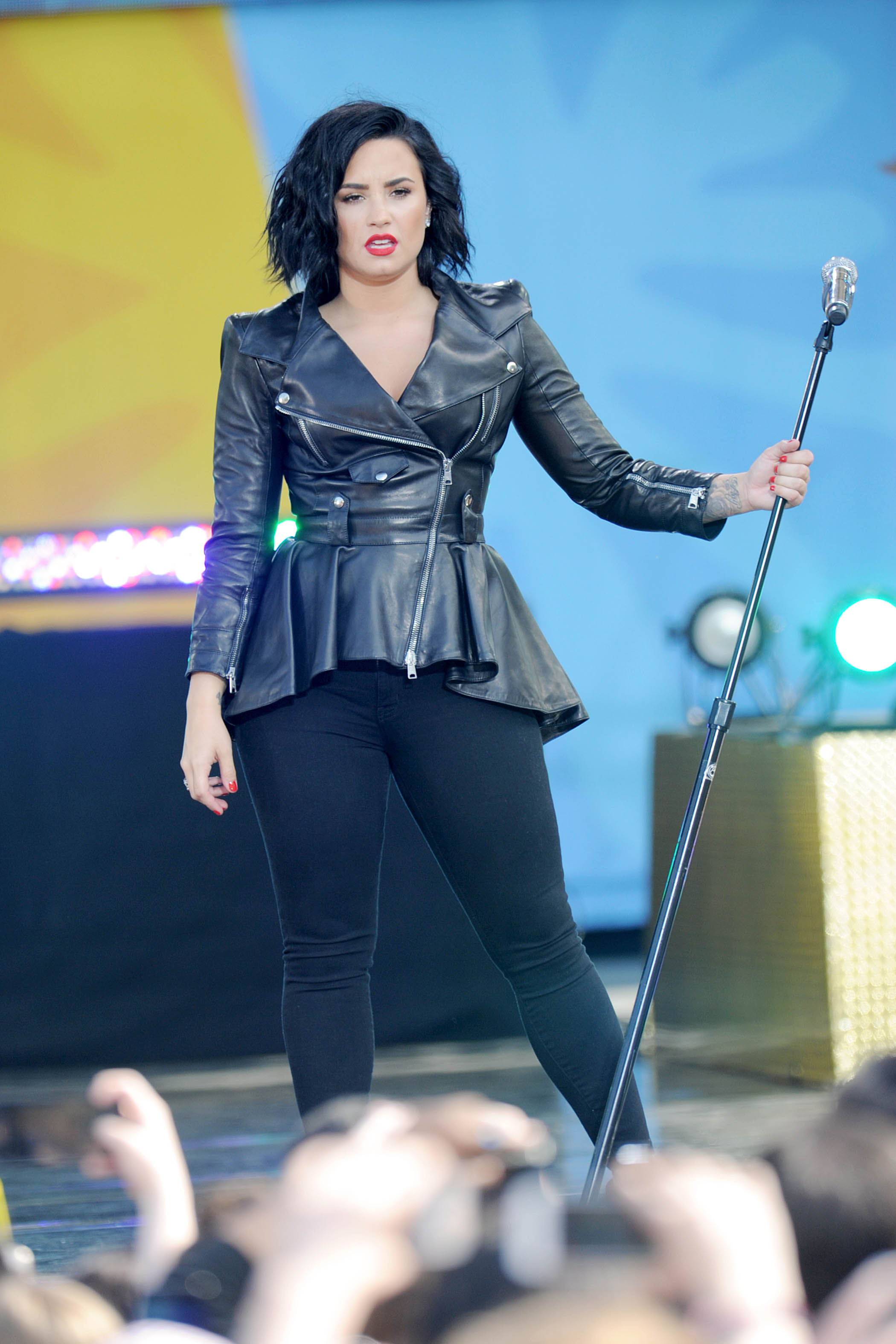 Demi Lovato attends GMA Summer Concert Series