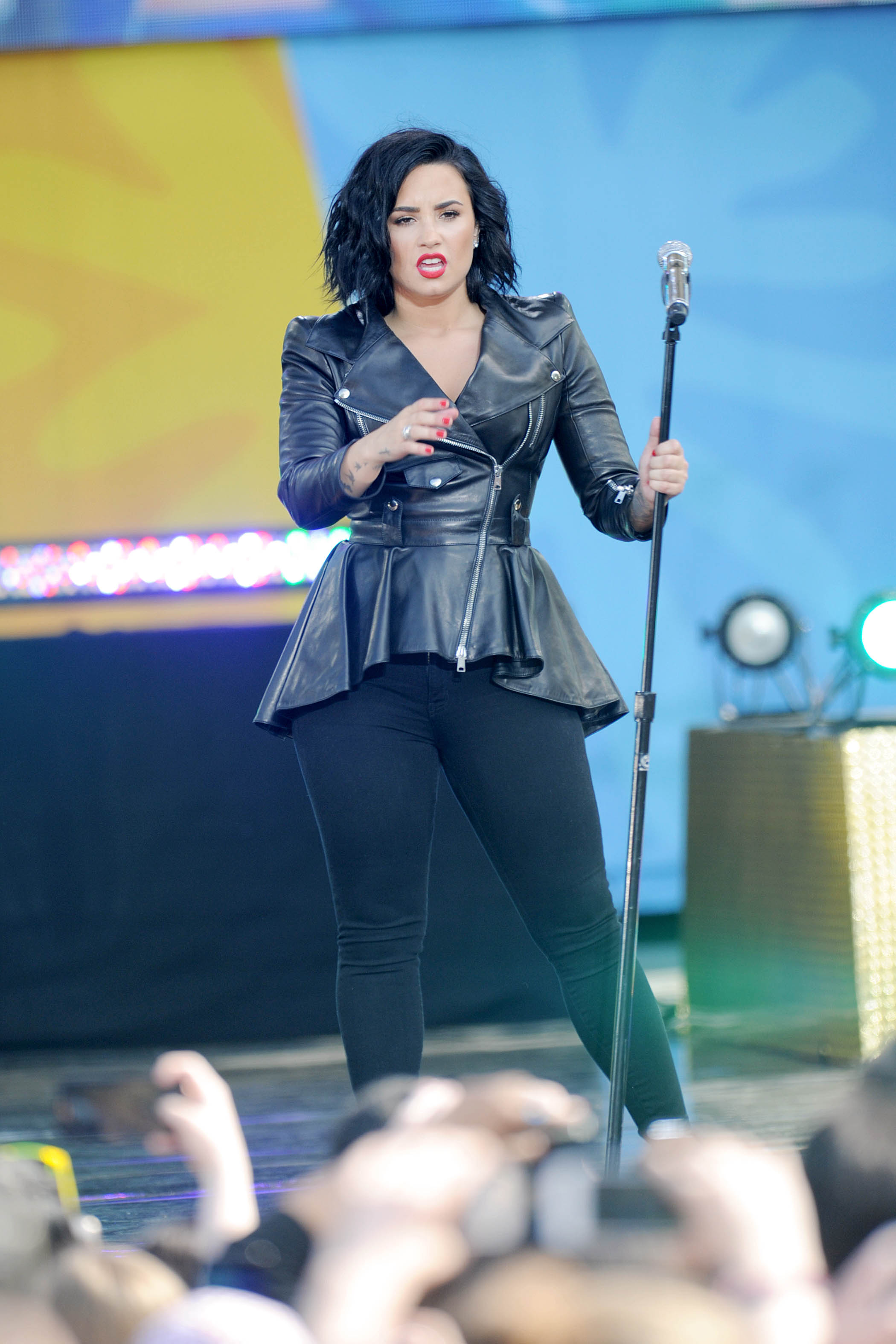 Demi Lovato attends GMA Summer Concert Series