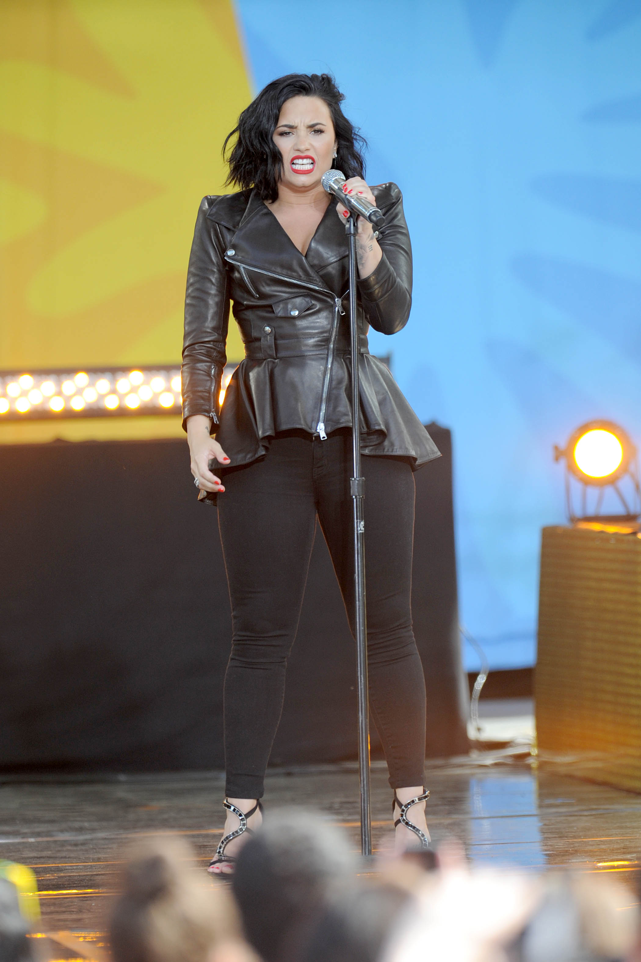 Demi Lovato attends GMA Summer Concert Series