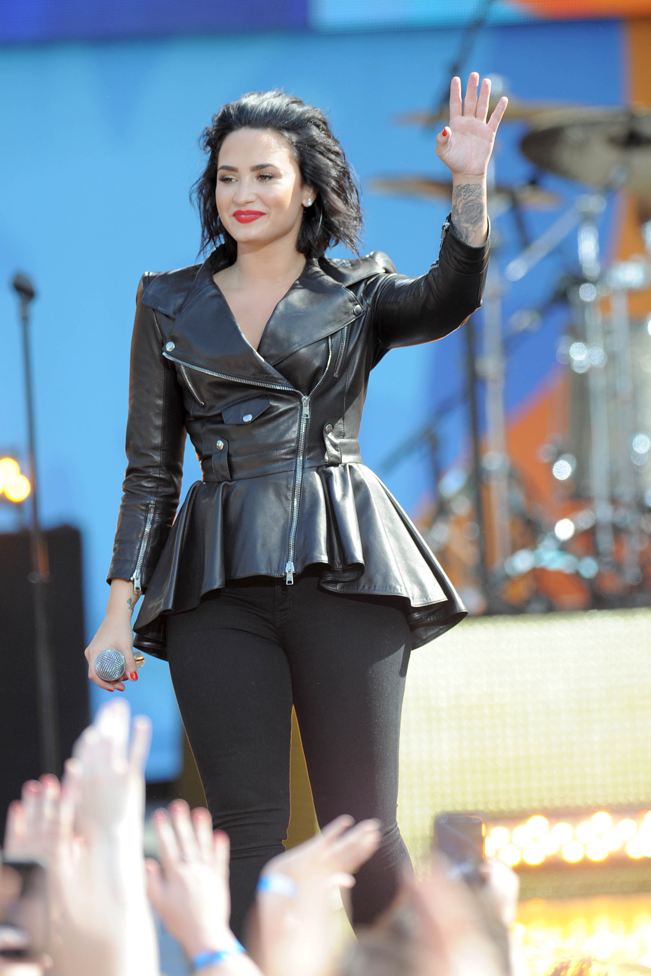 Demi Lovato attends GMA Summer Concert Series