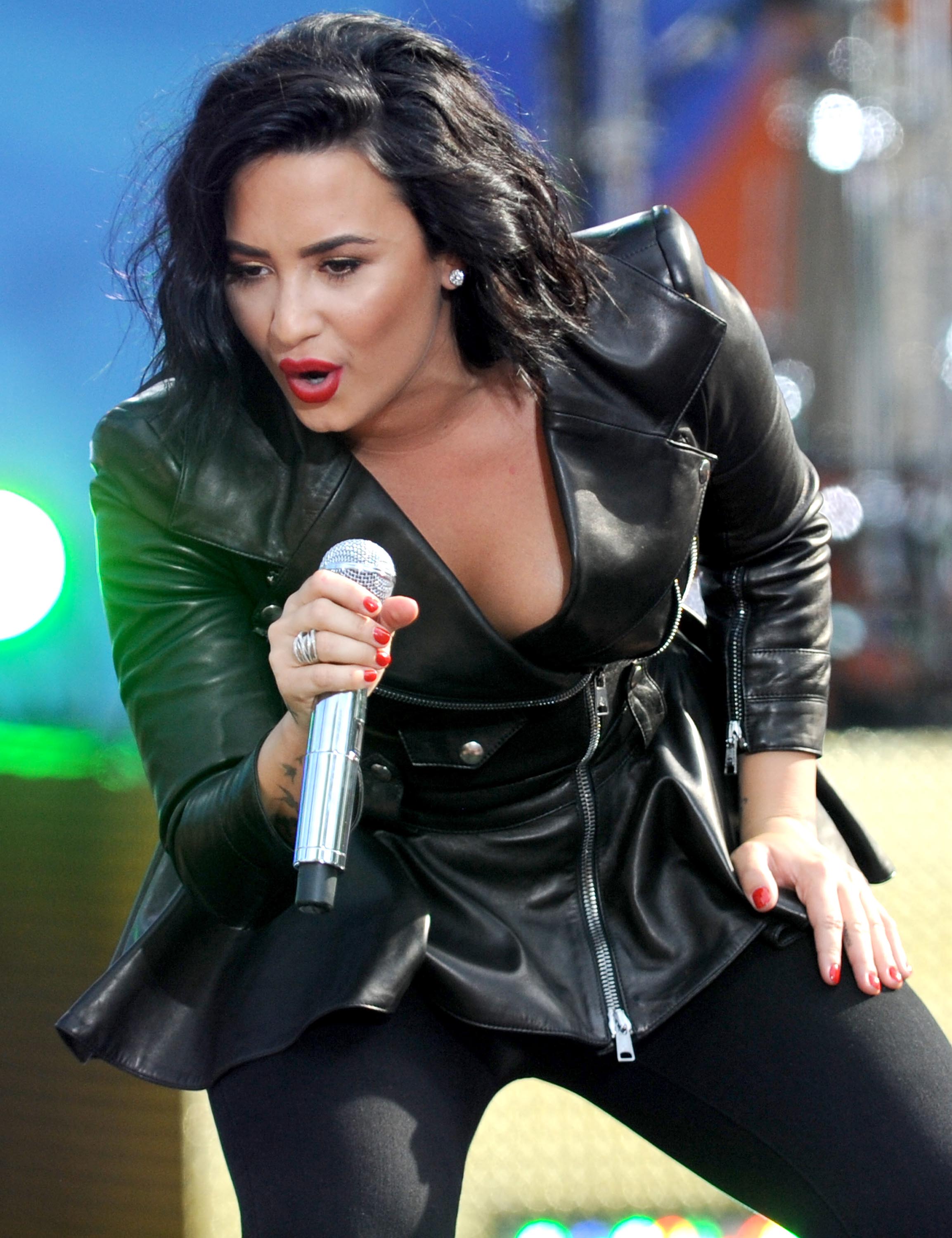 Demi Lovato attends GMA Summer Concert Series