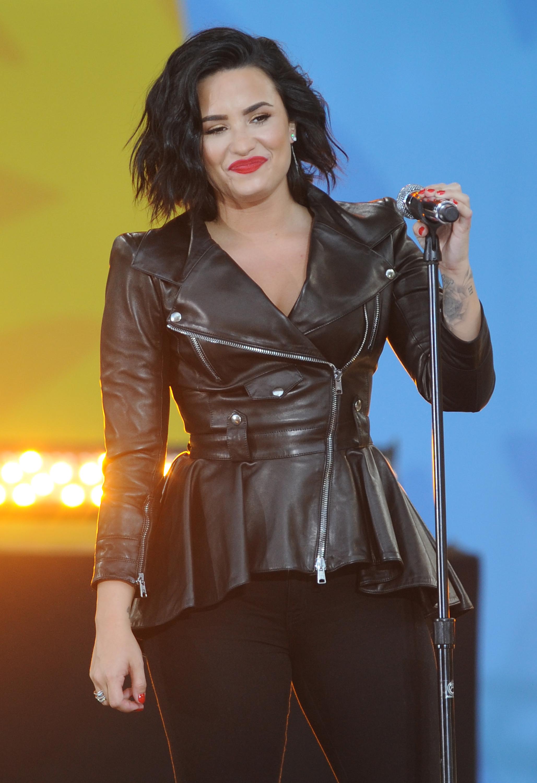 Demi Lovato attends GMA Summer Concert Series