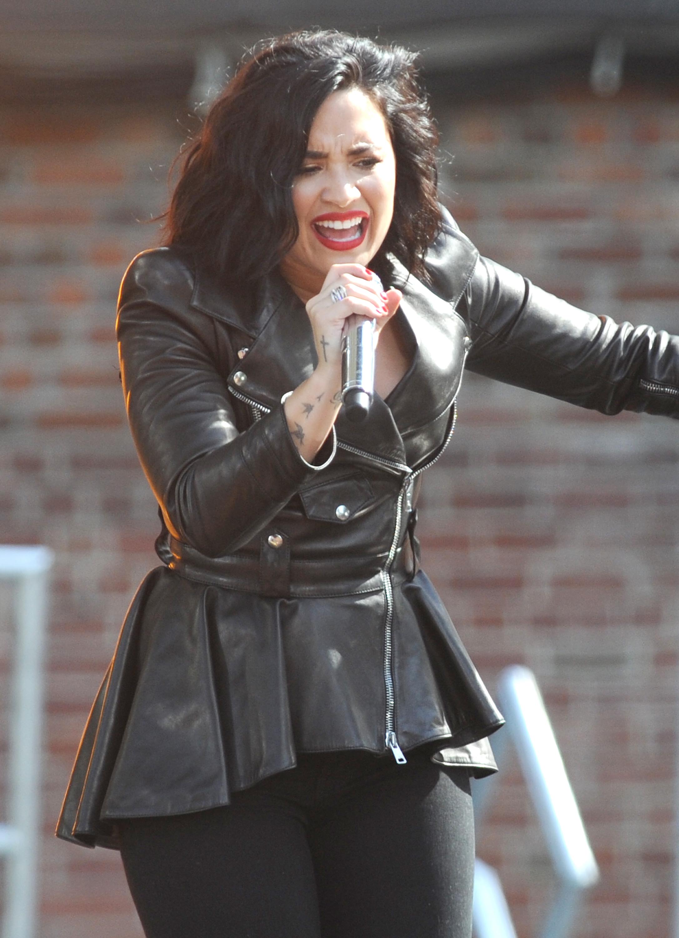 Demi Lovato attends GMA Summer Concert Series