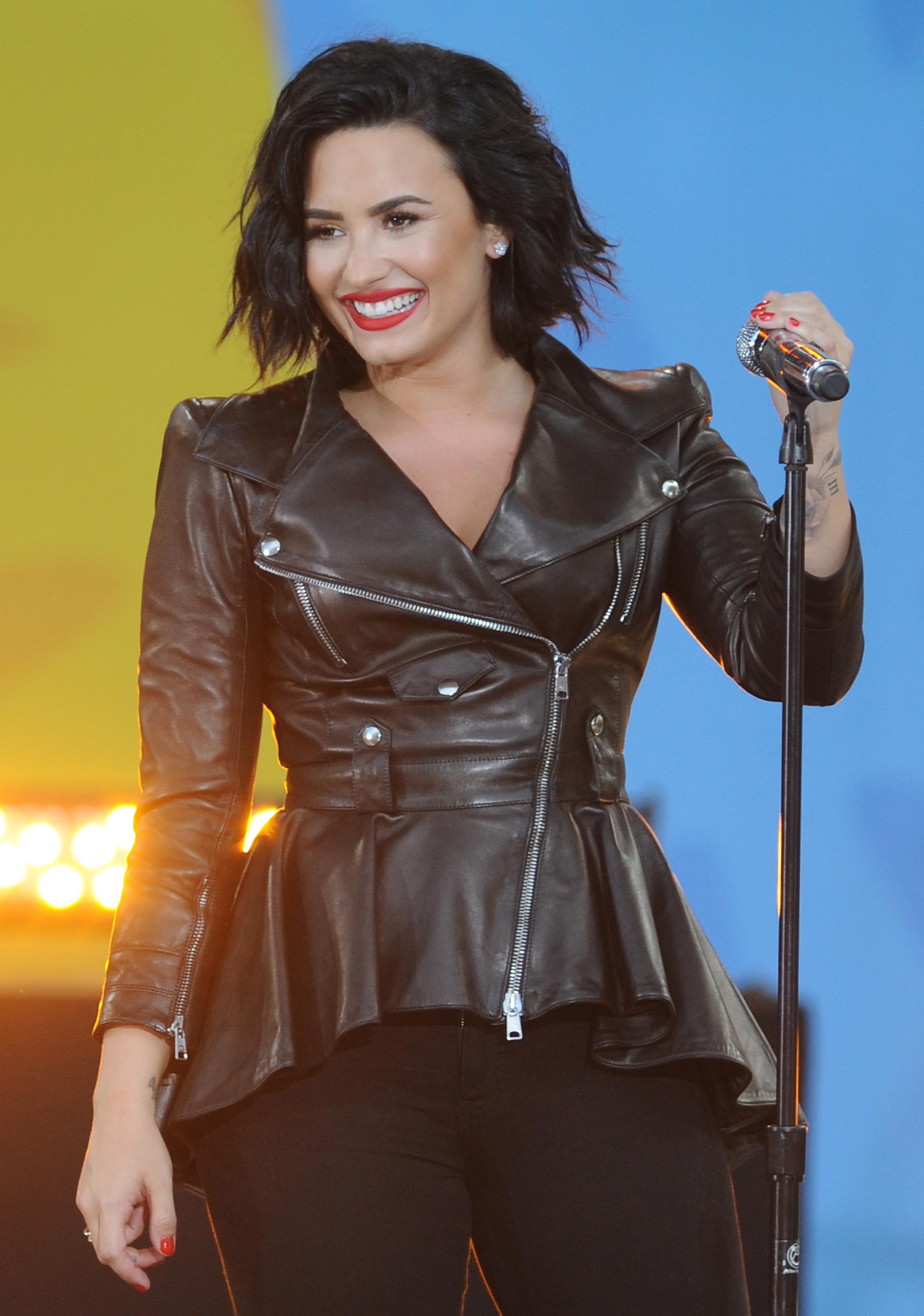 Demi Lovato attends GMA Summer Concert Series