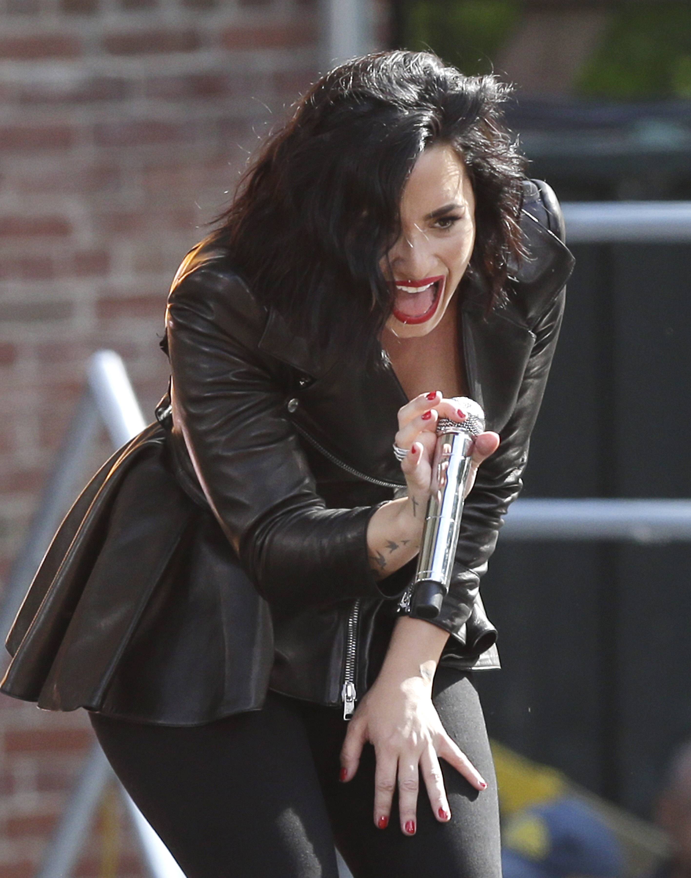 Demi Lovato attends GMA Summer Concert Series