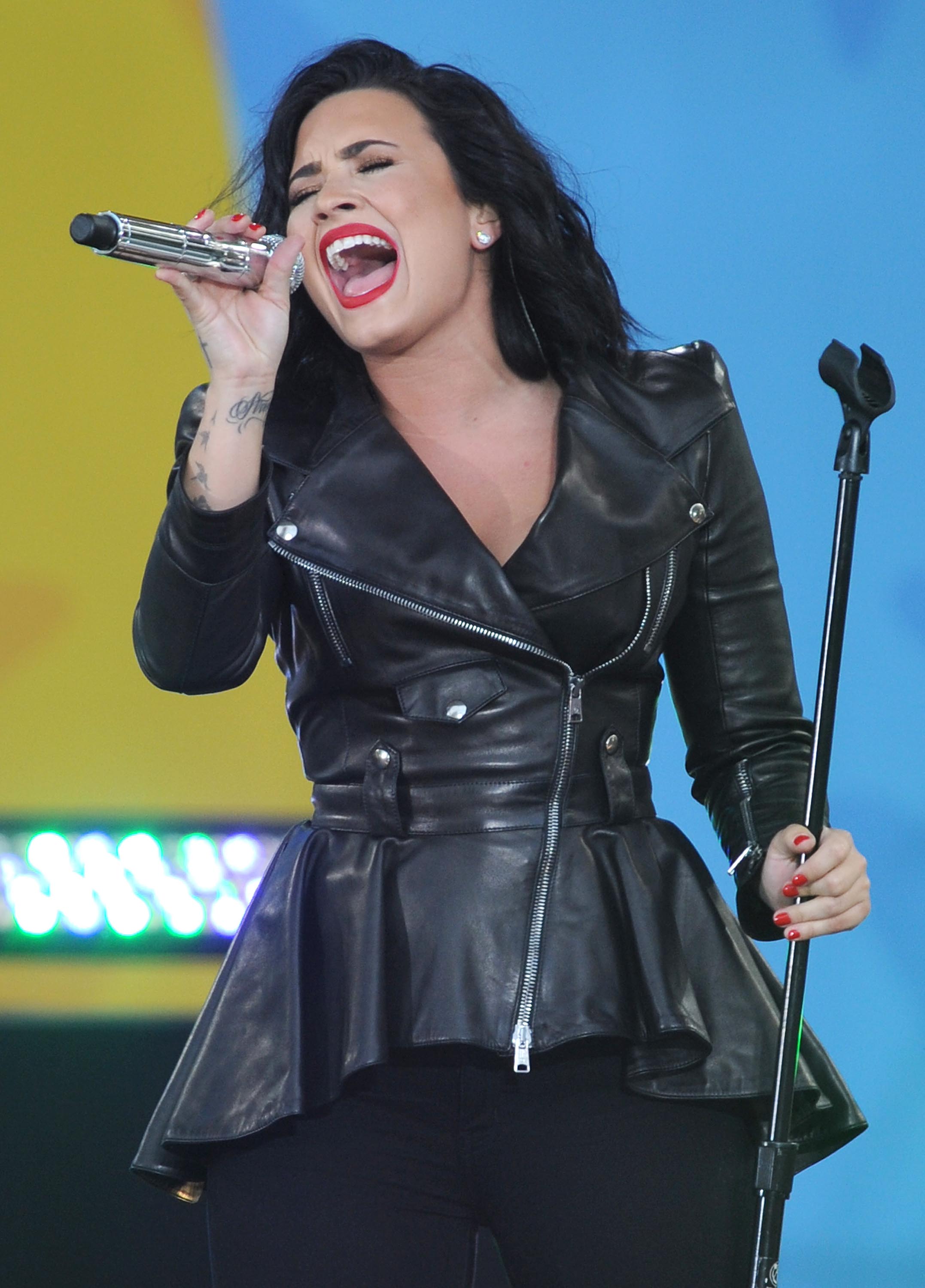 Demi Lovato attends GMA Summer Concert Series