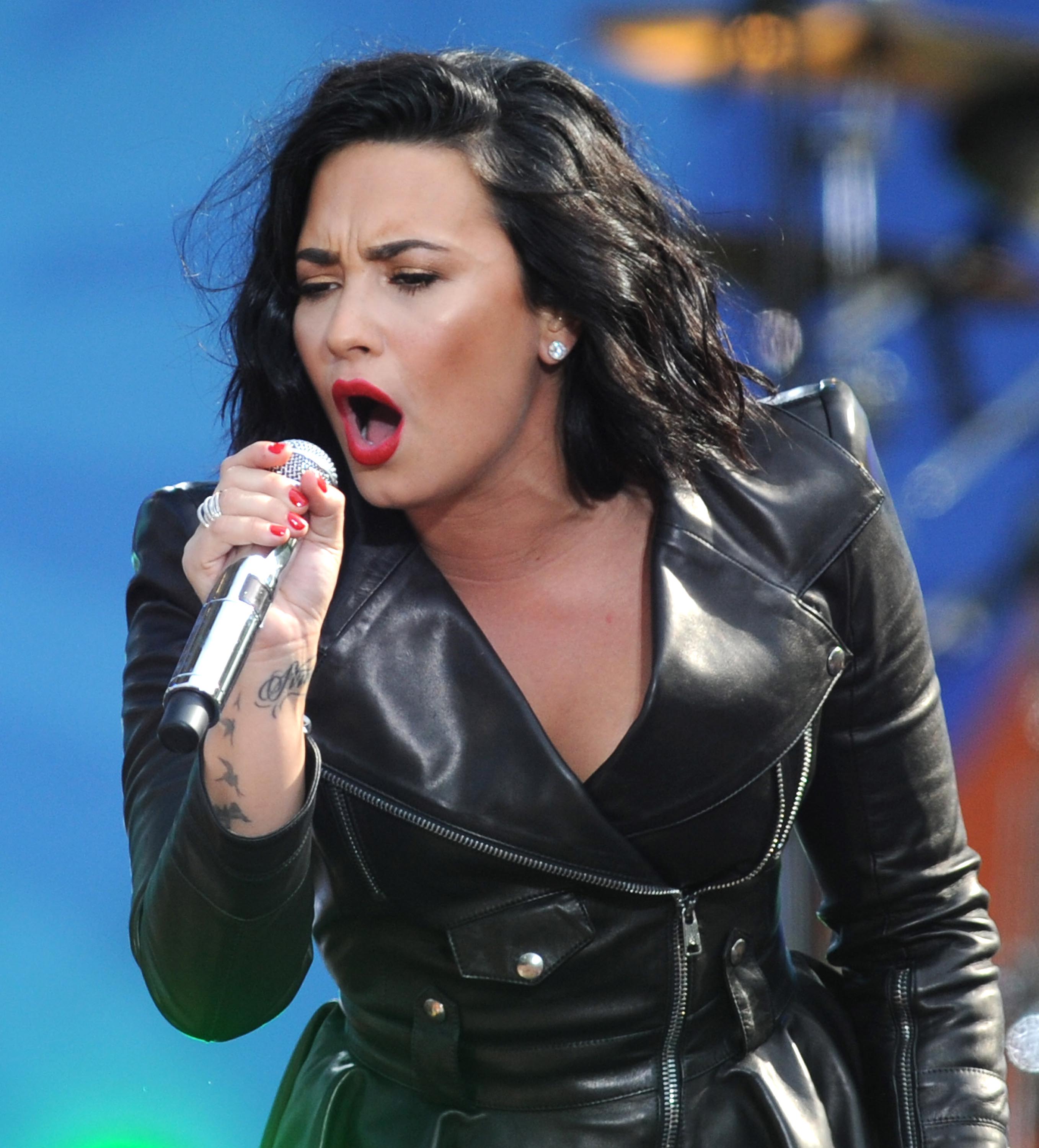 Demi Lovato attends GMA Summer Concert Series