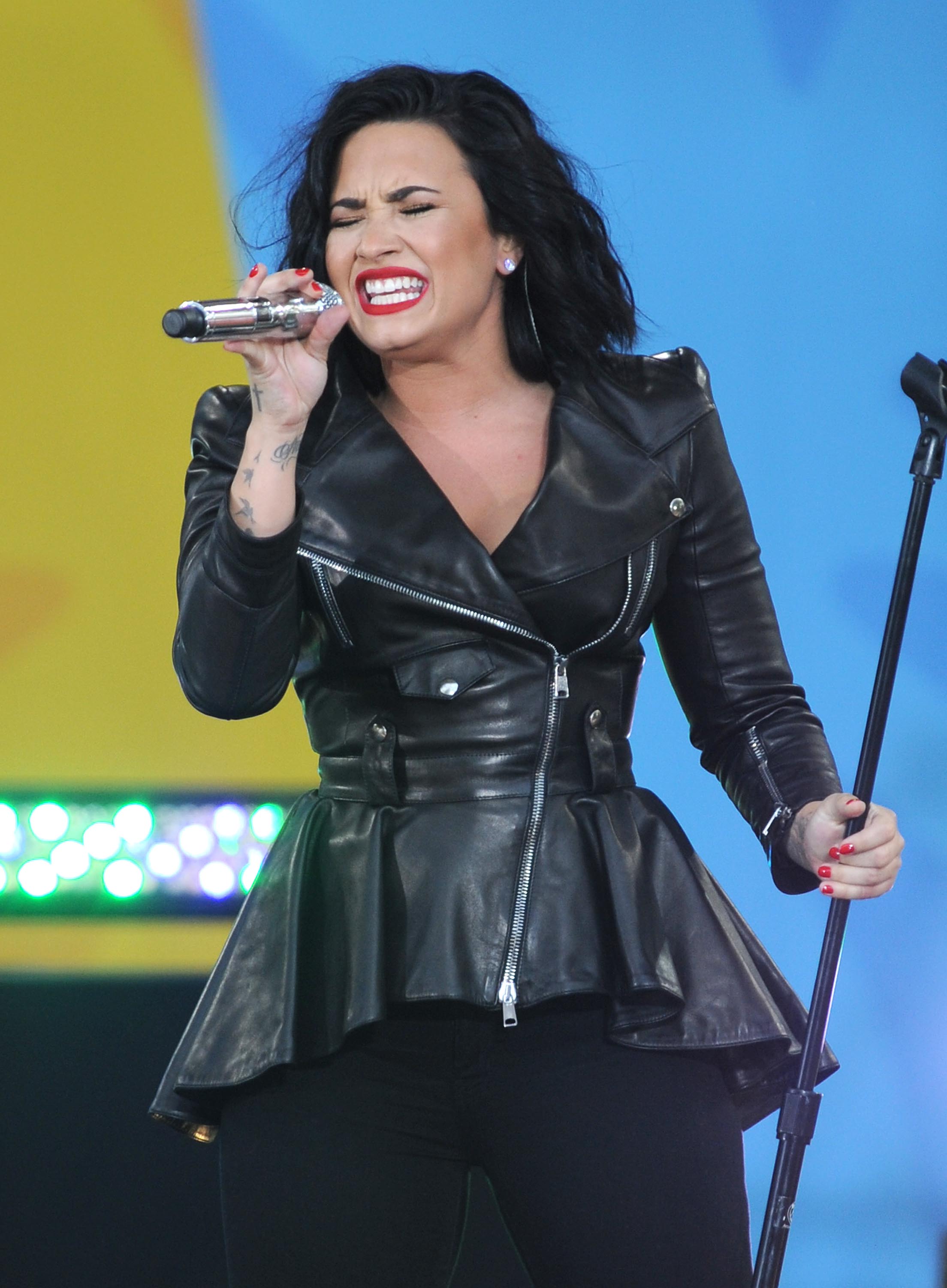 Demi Lovato attends GMA Summer Concert Series