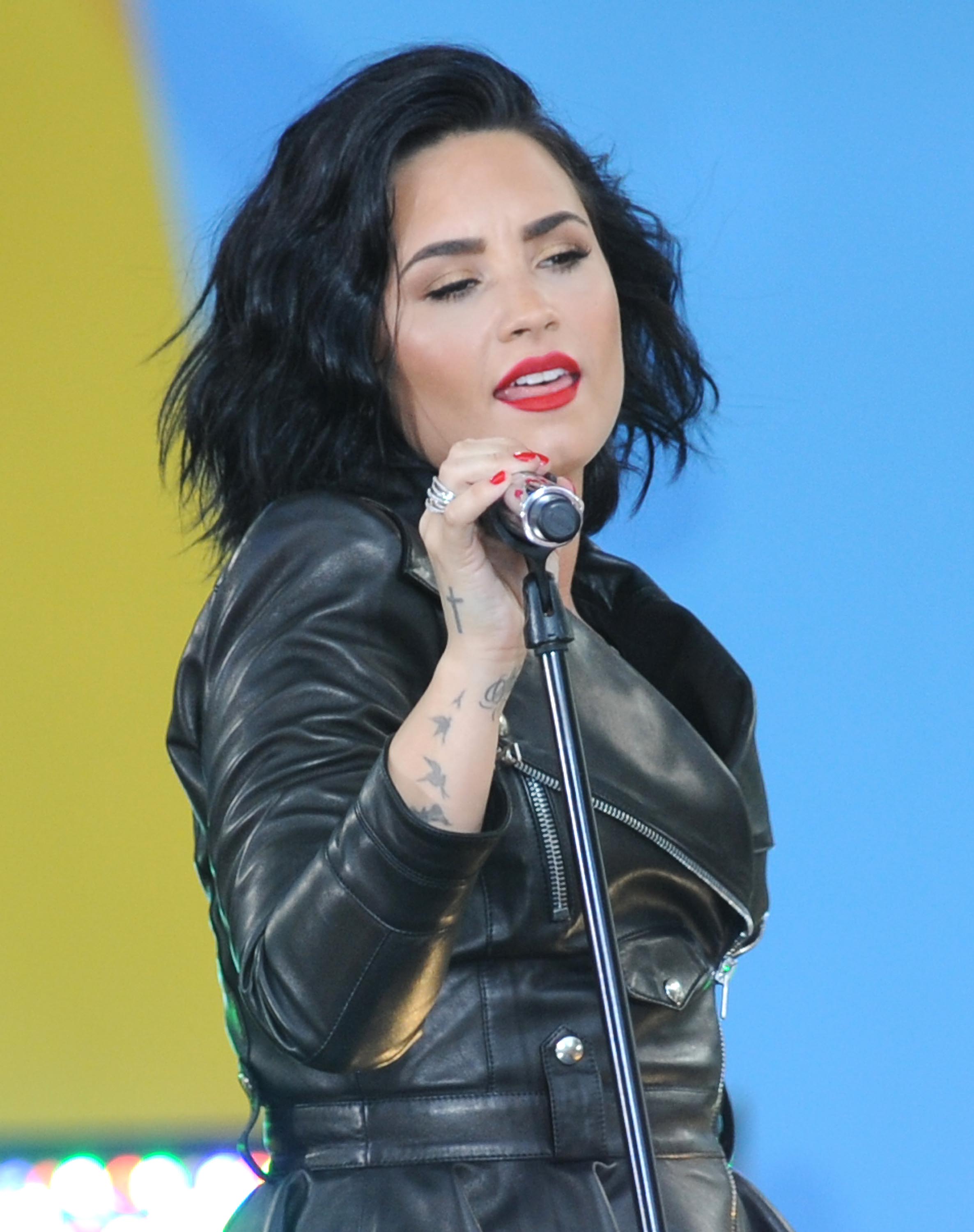 Demi Lovato attends GMA Summer Concert Series