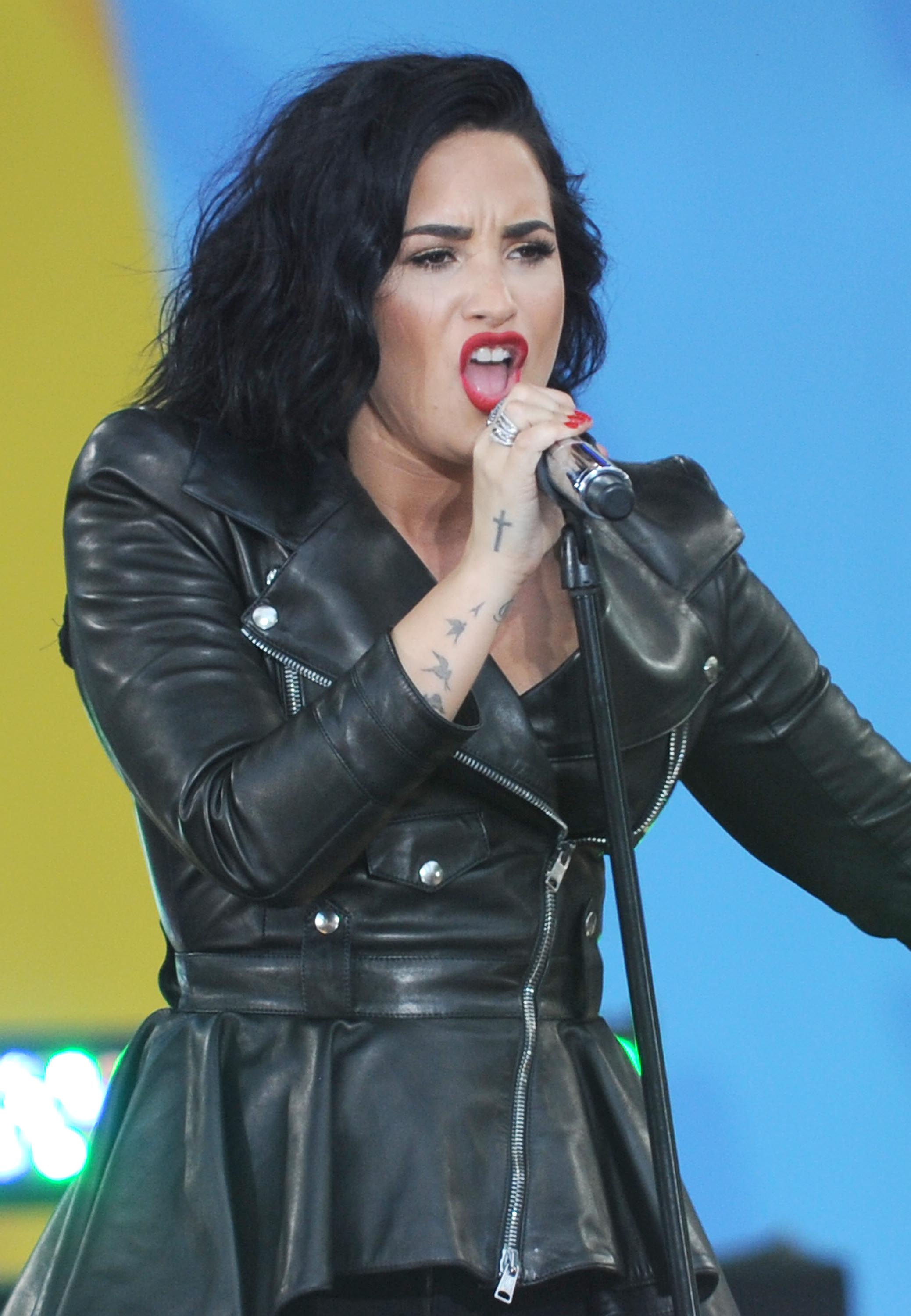 Demi Lovato attends GMA Summer Concert Series