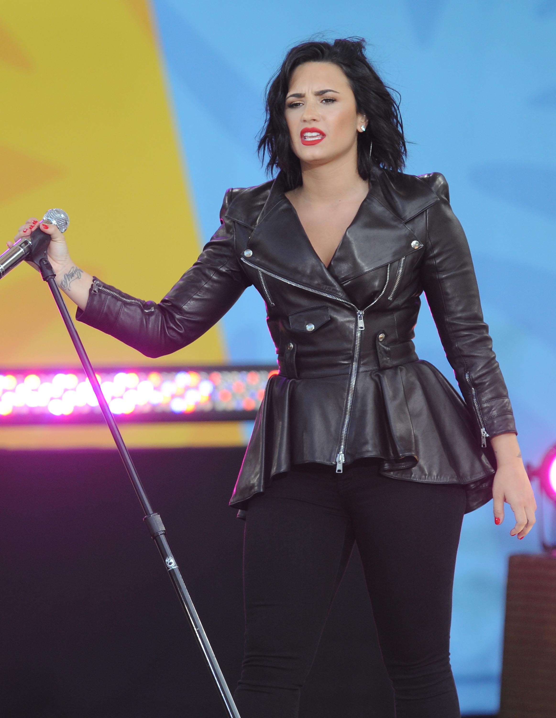 Demi Lovato attends GMA Summer Concert Series