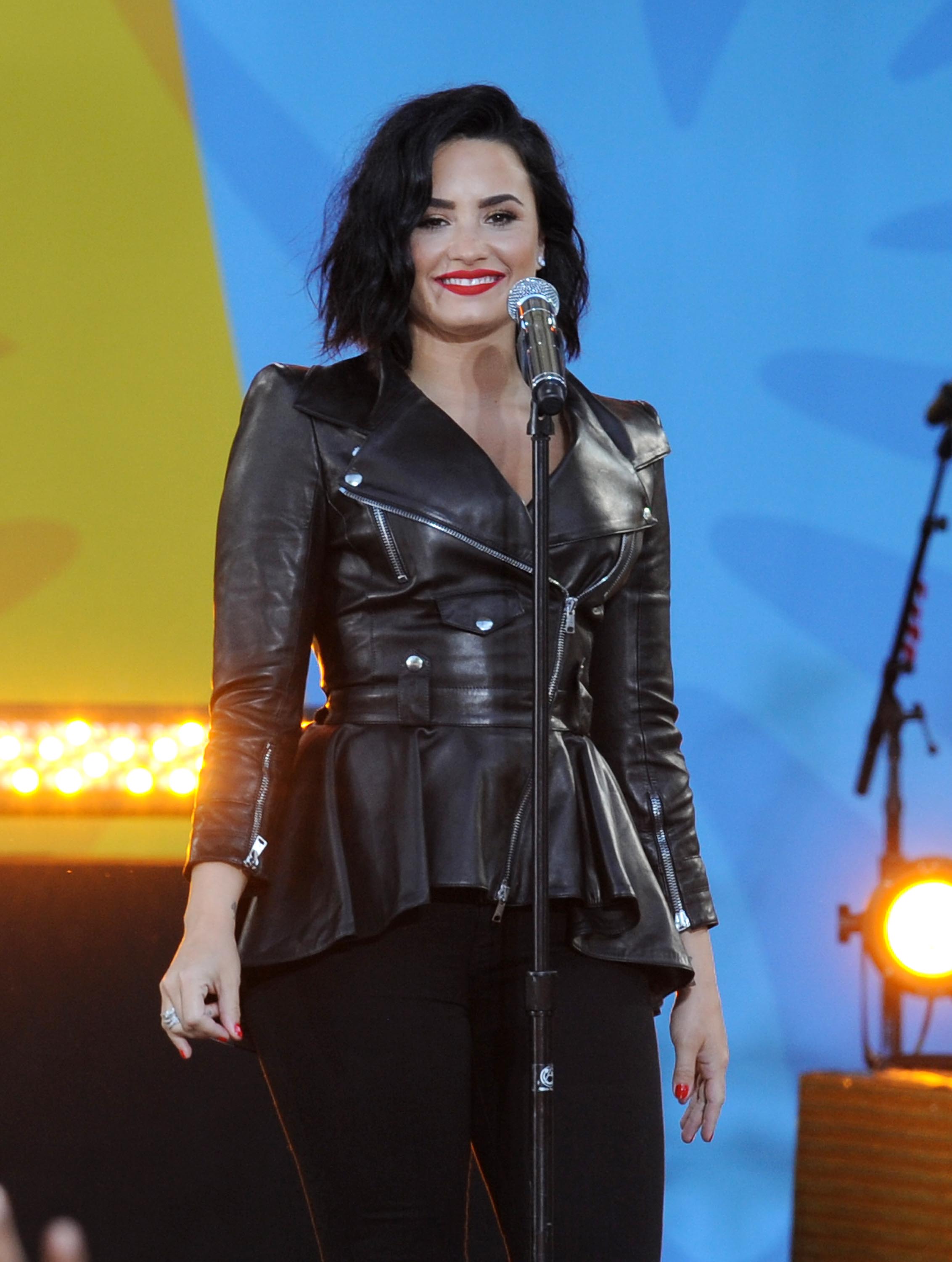 Demi Lovato attends GMA Summer Concert Series