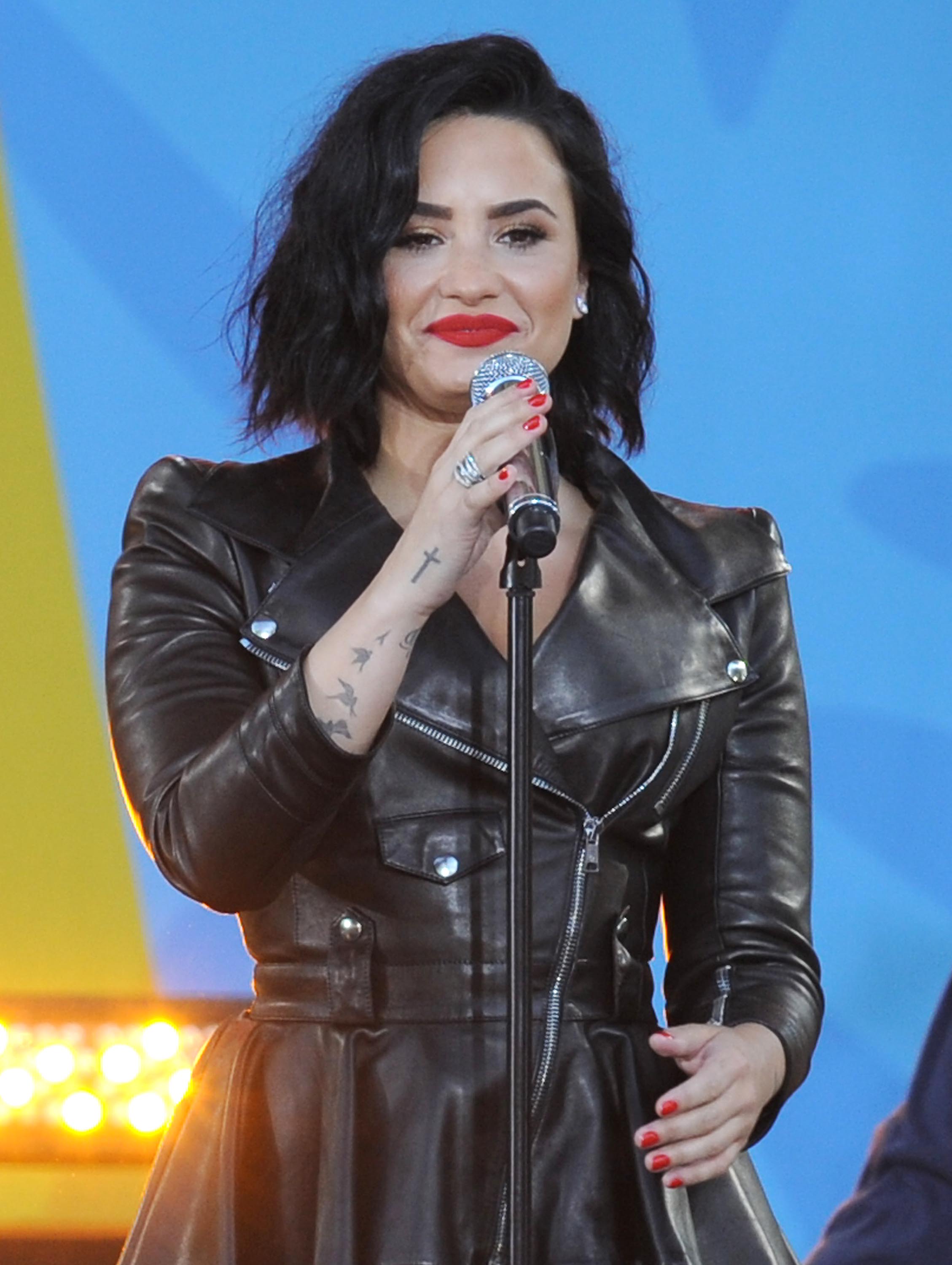 Demi Lovato attends GMA Summer Concert Series