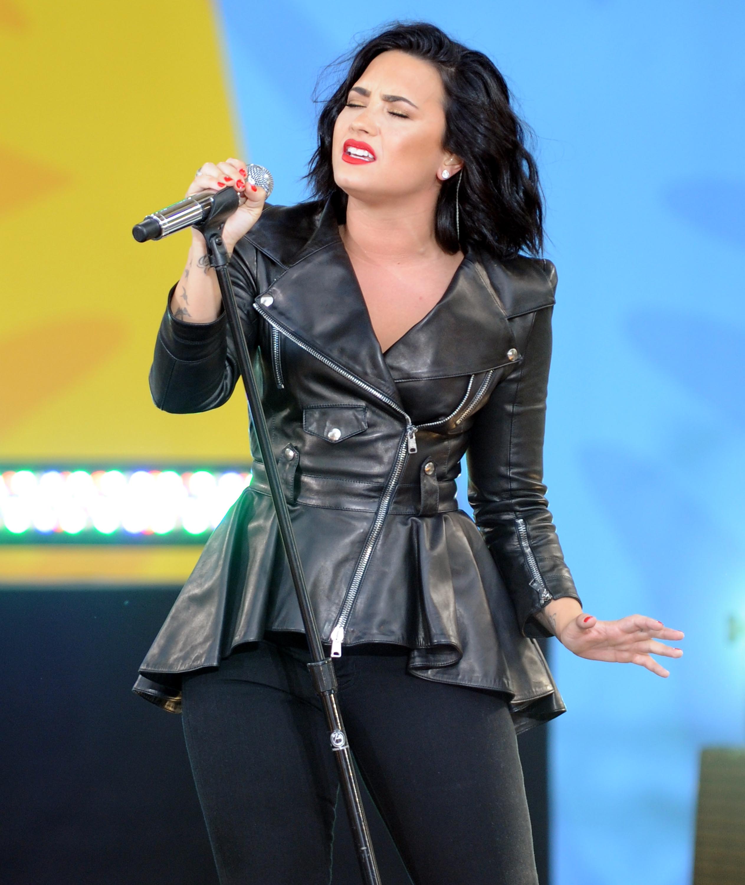 Demi Lovato attends GMA Summer Concert Series